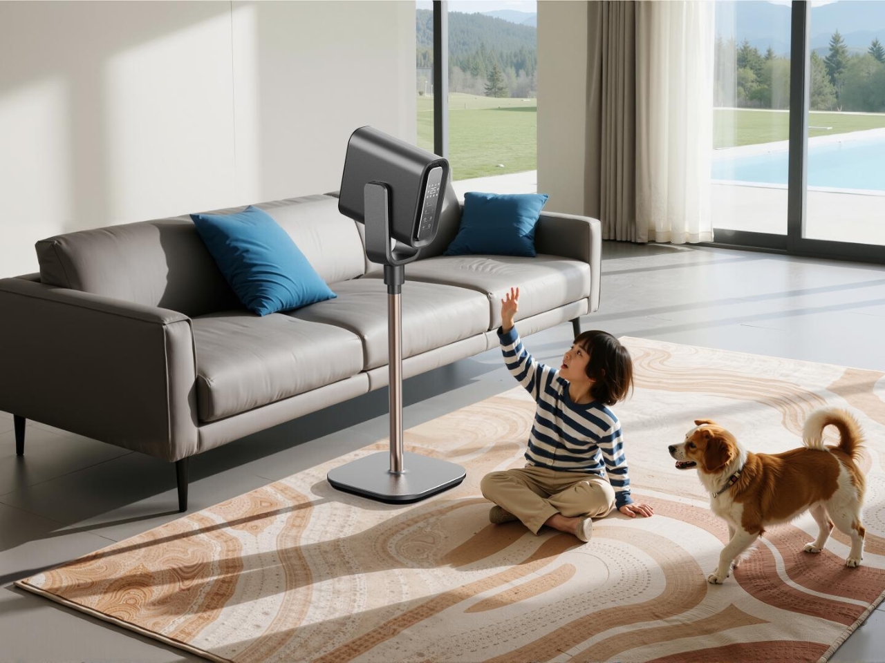 Household Electric Appliances，electric fan，Leafless fan，originality，