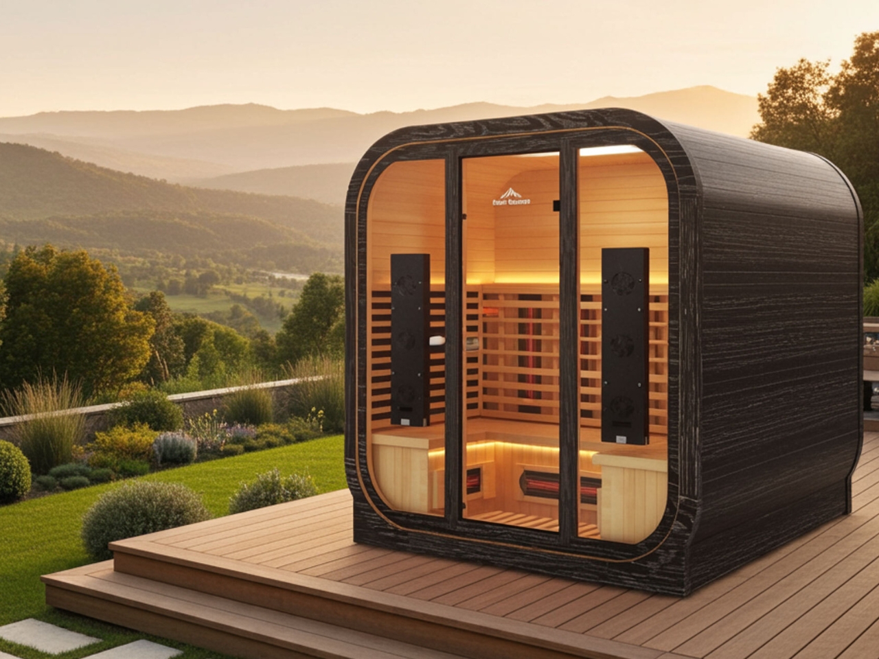 Peak Saunas，far infrared sauna room，environmental design，Interior design，