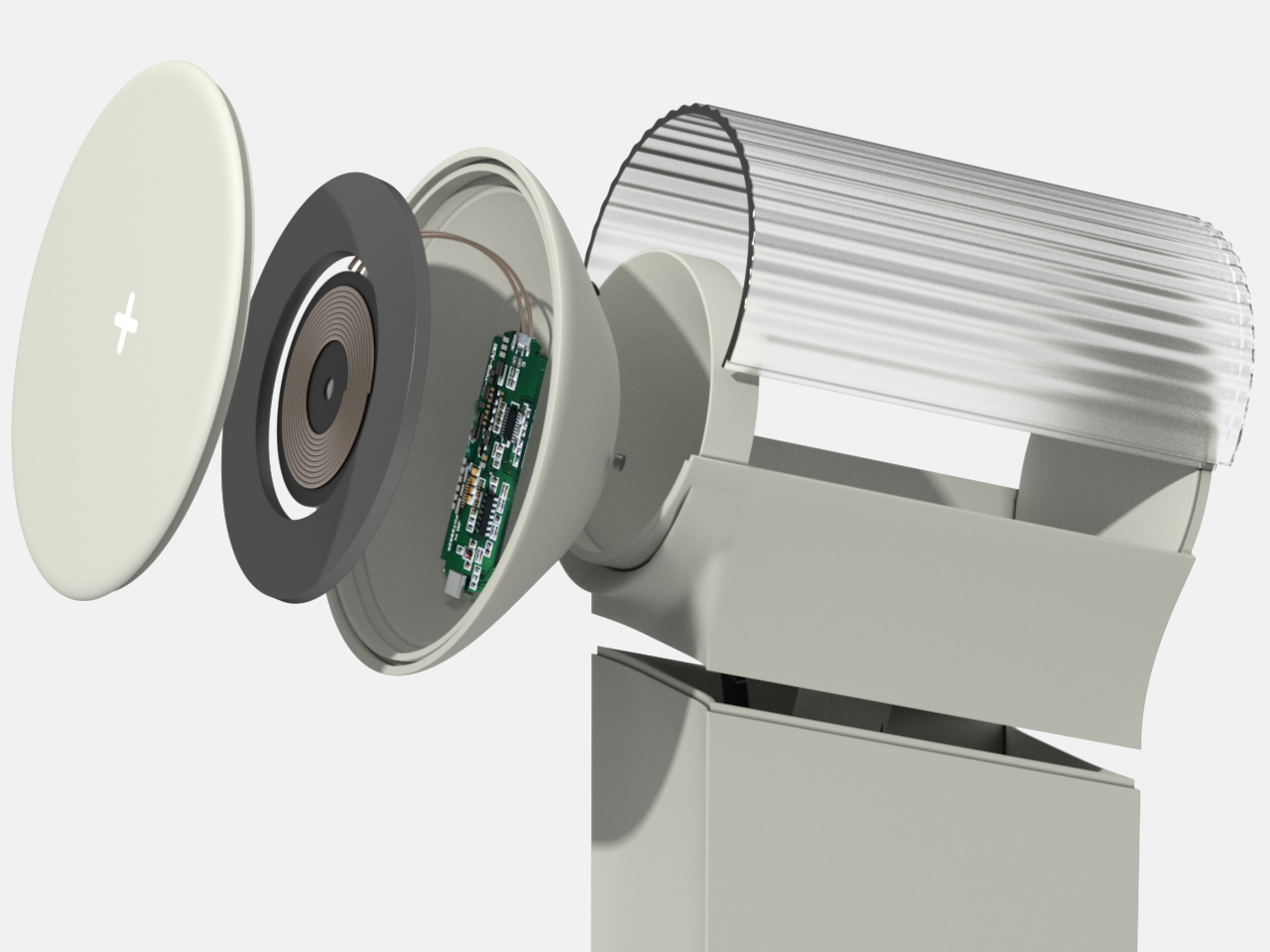 Spot On，Atmosphere lamp，conceptual design，wireless charger ，