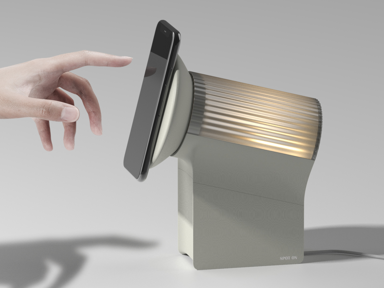 Spot On，Atmosphere lamp，conceptual design，wireless charger ，