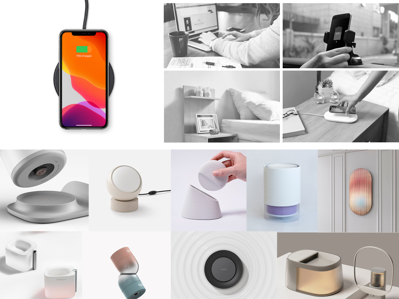Spot On，Atmosphere lamp，conceptual design，wireless charger ，