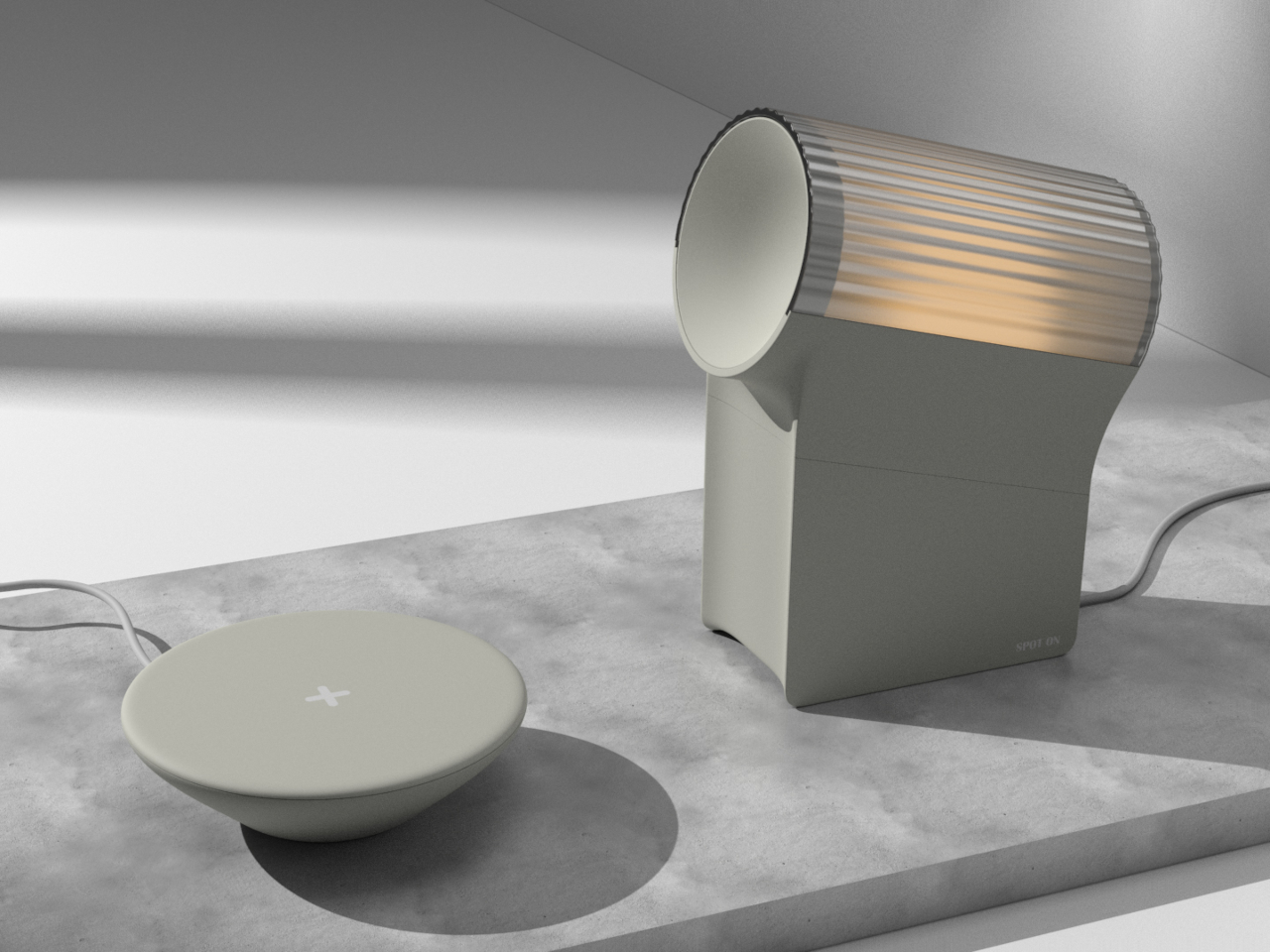 Spot On，Atmosphere lamp，conceptual design，wireless charger ，