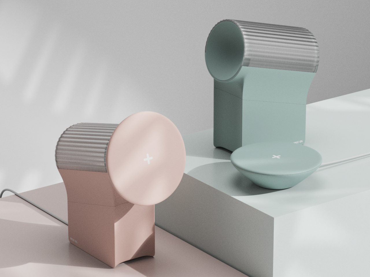 Spot On，Atmosphere lamp，conceptual design，wireless charger ，