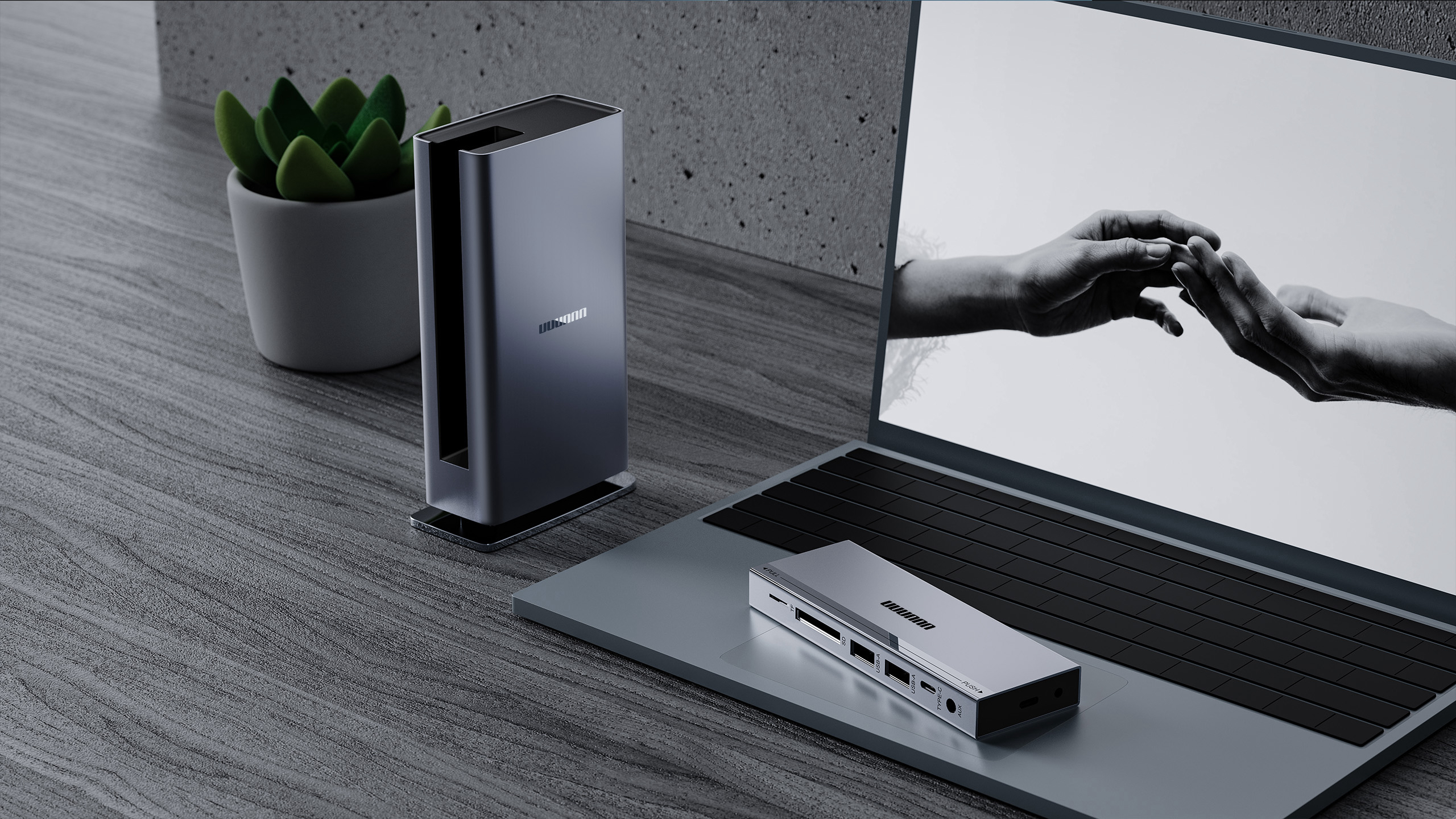 modularization，Expansion dock，Metal，3C Electronics，Intelligent digital，peripheral，to work in an office，