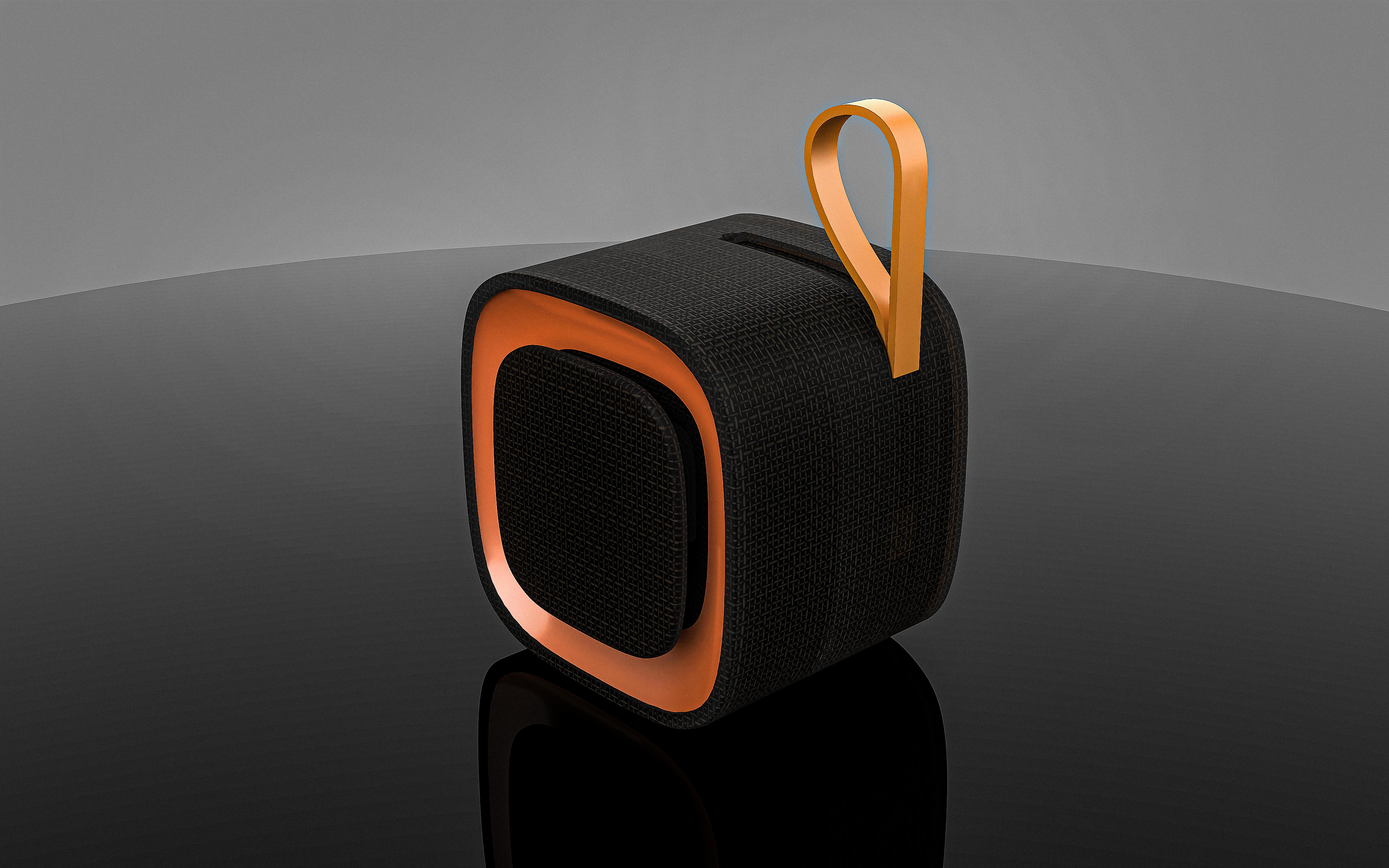Portable speakers，Bluetooth，Simple design，Bluetooth Speaker，Rendering renderings，ID design，