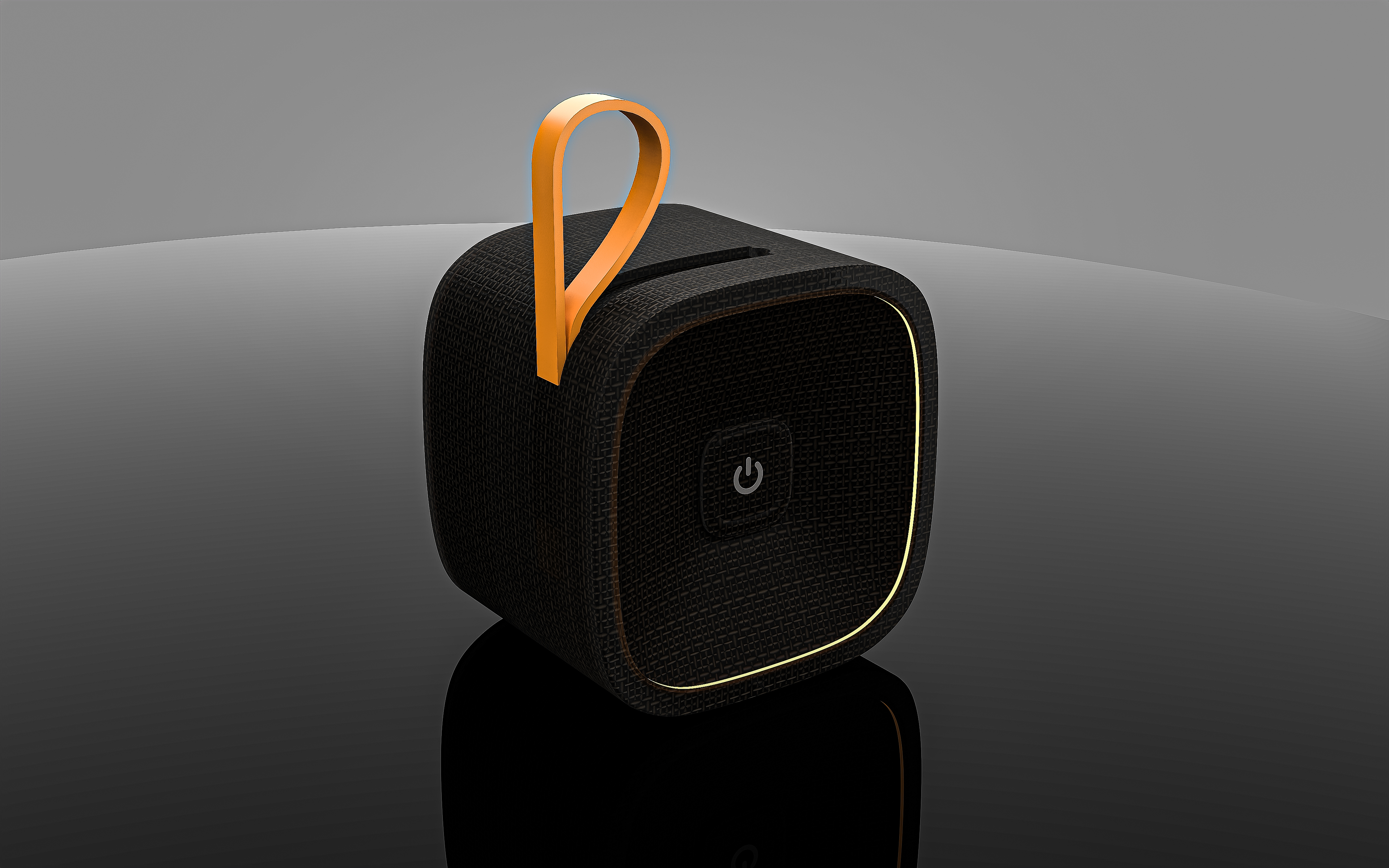 Portable speakers，Bluetooth，Simple design，Bluetooth Speaker，Rendering renderings，ID design，