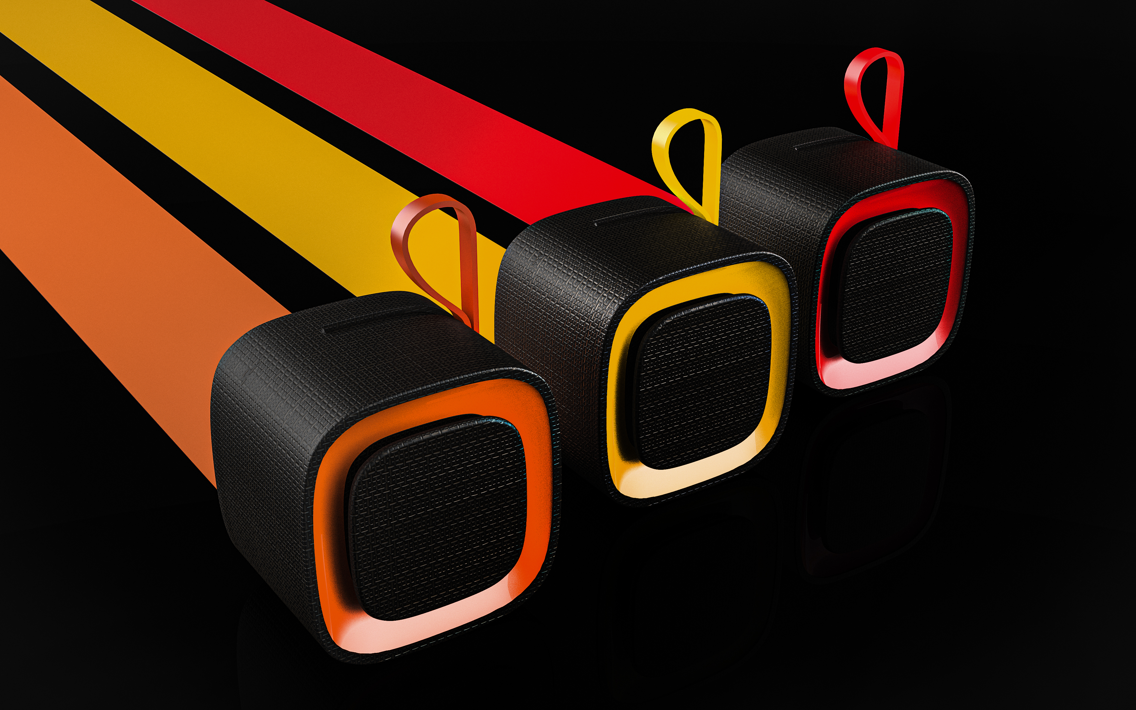 Portable speakers，Bluetooth，Simple design，Bluetooth Speaker，Rendering renderings，ID design，
