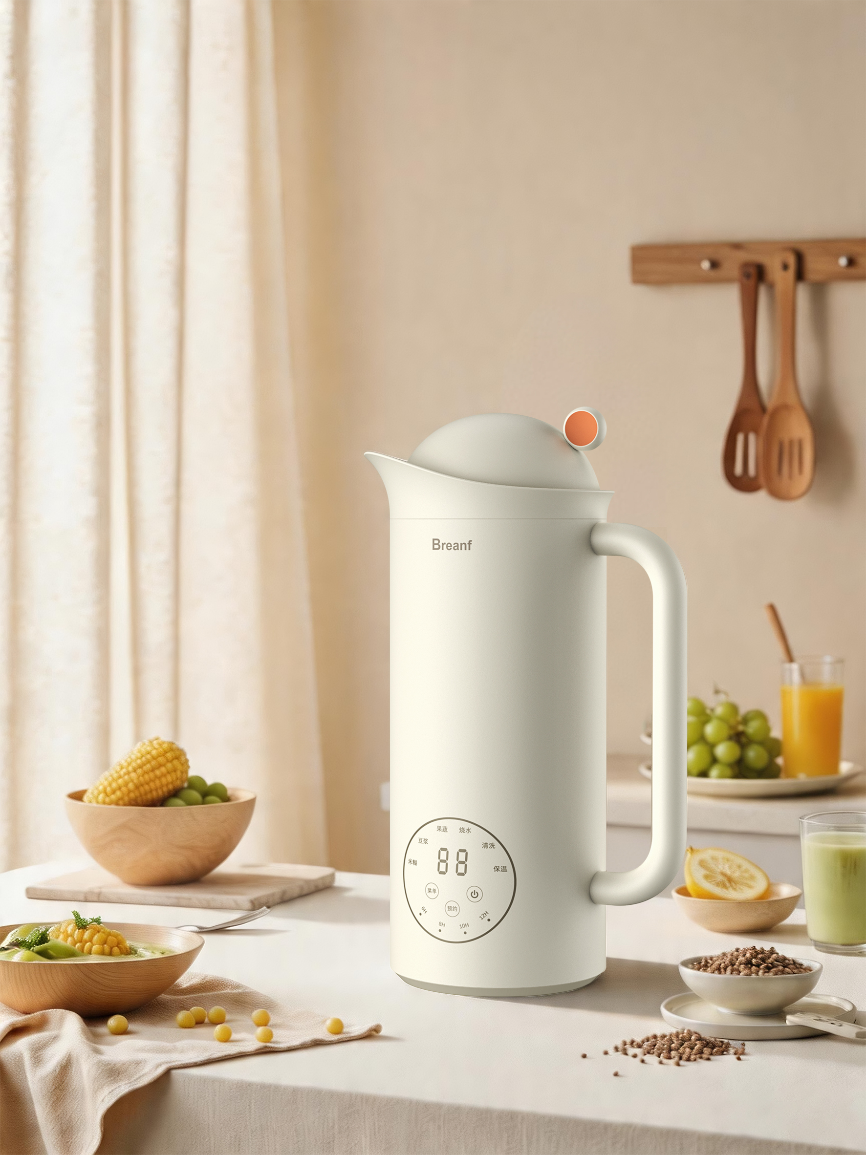 Product Design, Home Appliances, Soybean Milk Machine, Industrial Design, Simple，