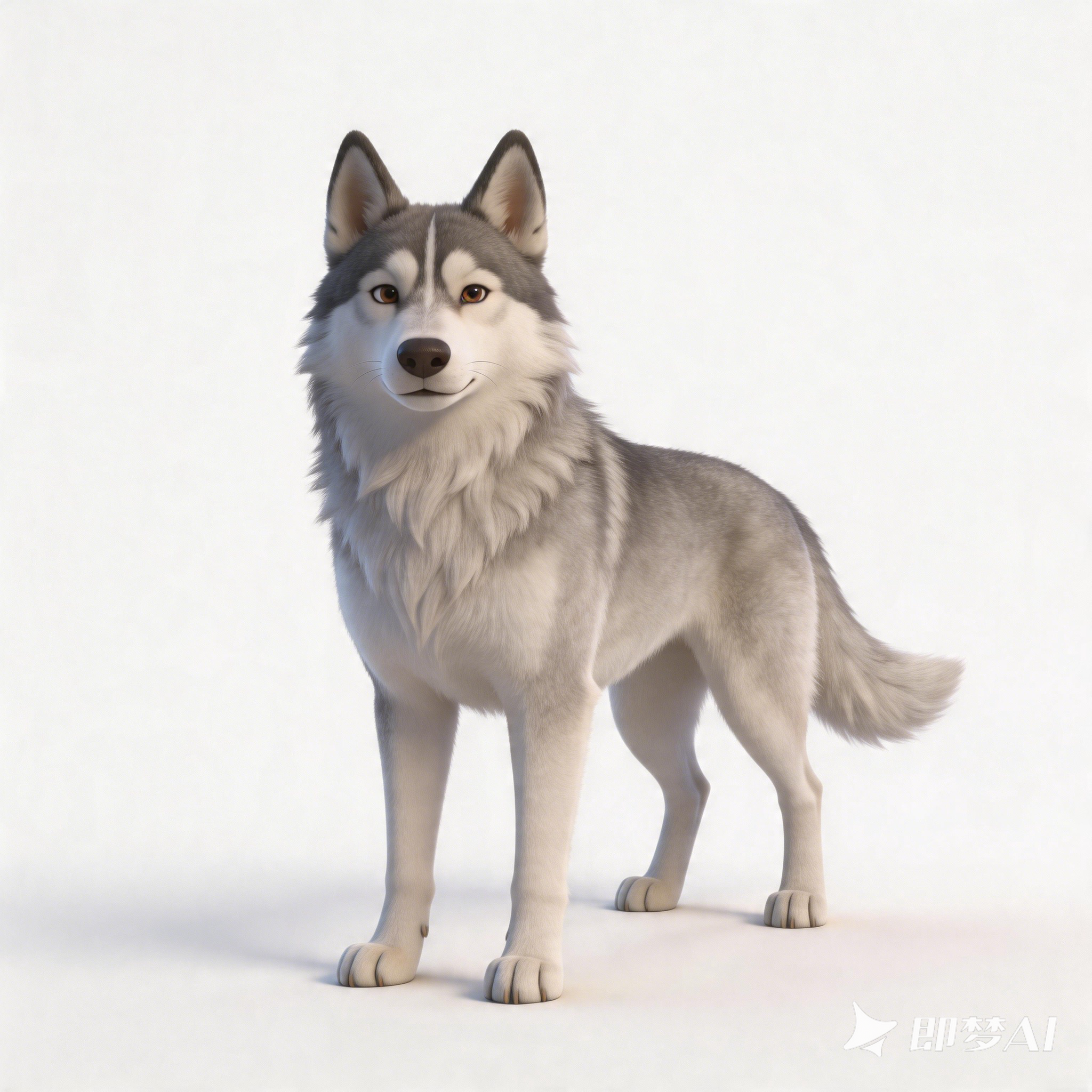 dog，Two ha，Siberian Husky，