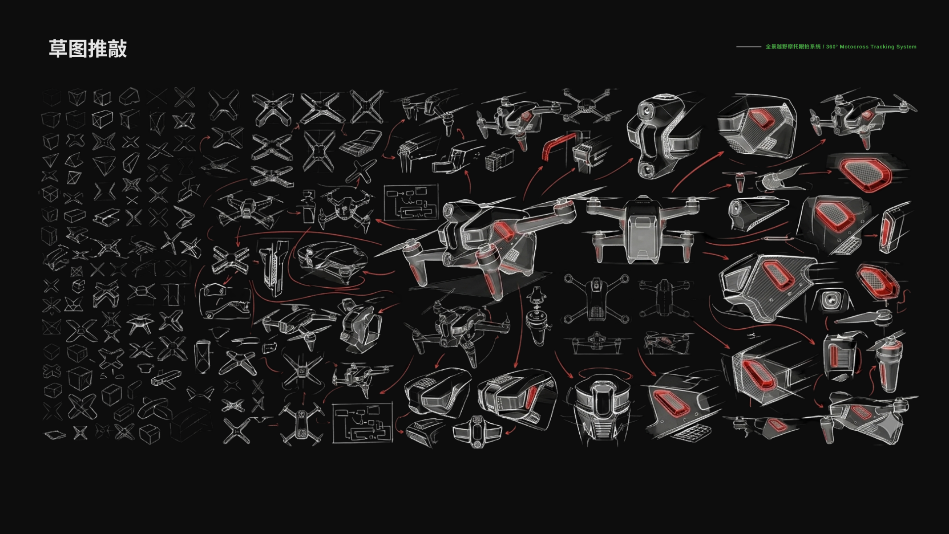 Drone, motorcycle, off-road, holographic,，