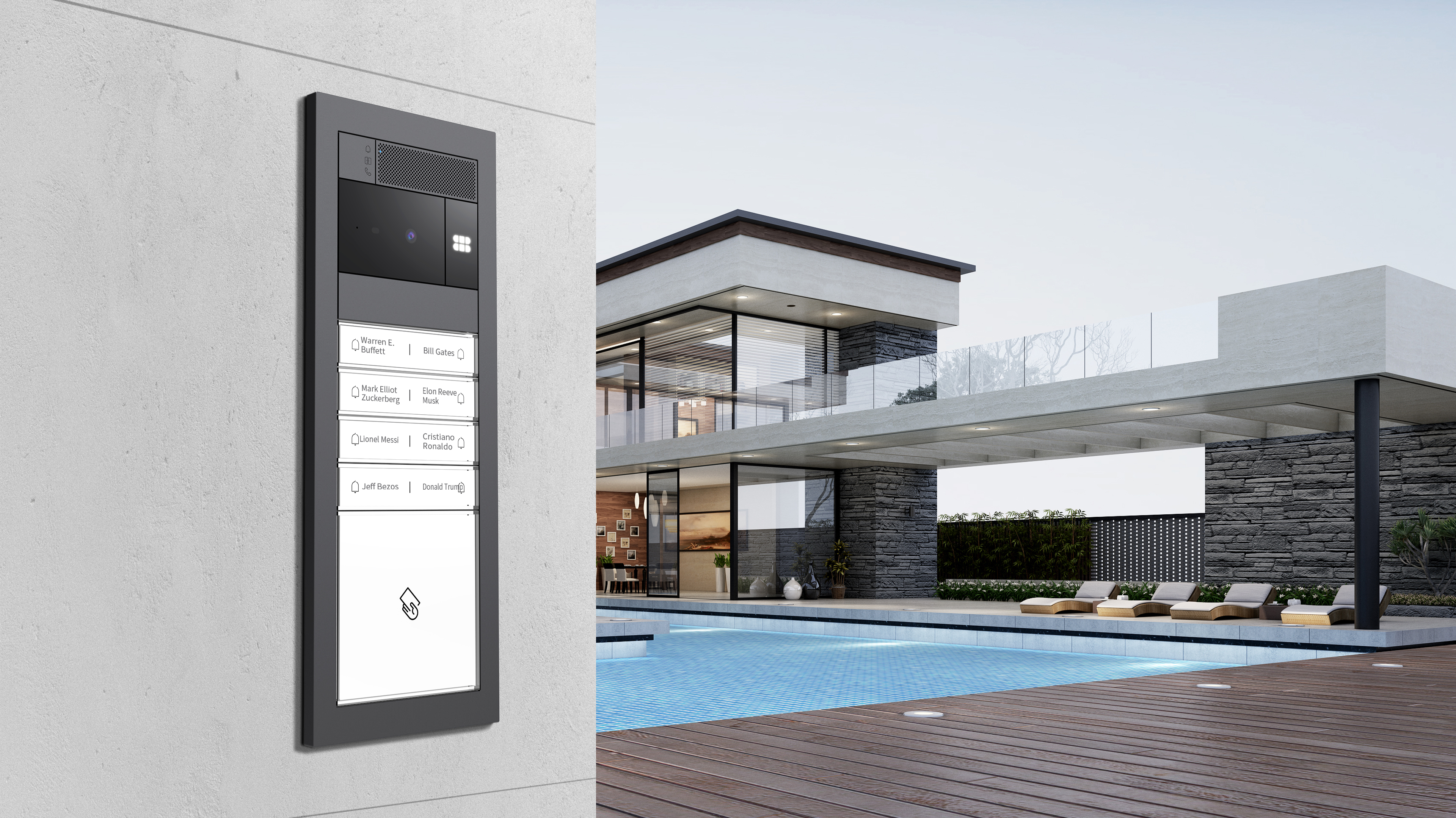 Modular design，Visual intercom，Intelligent access control，