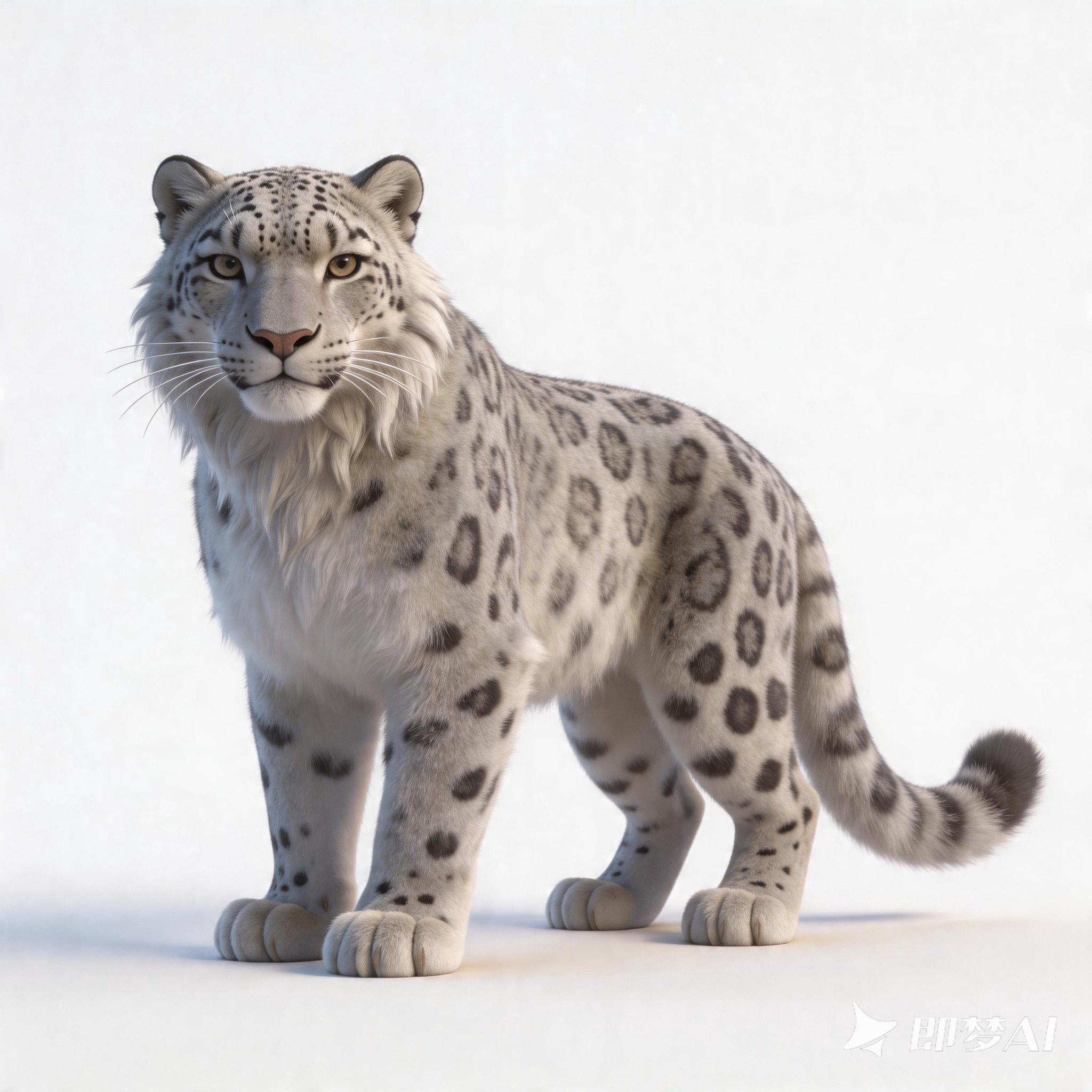 leopard，Snow leopard，