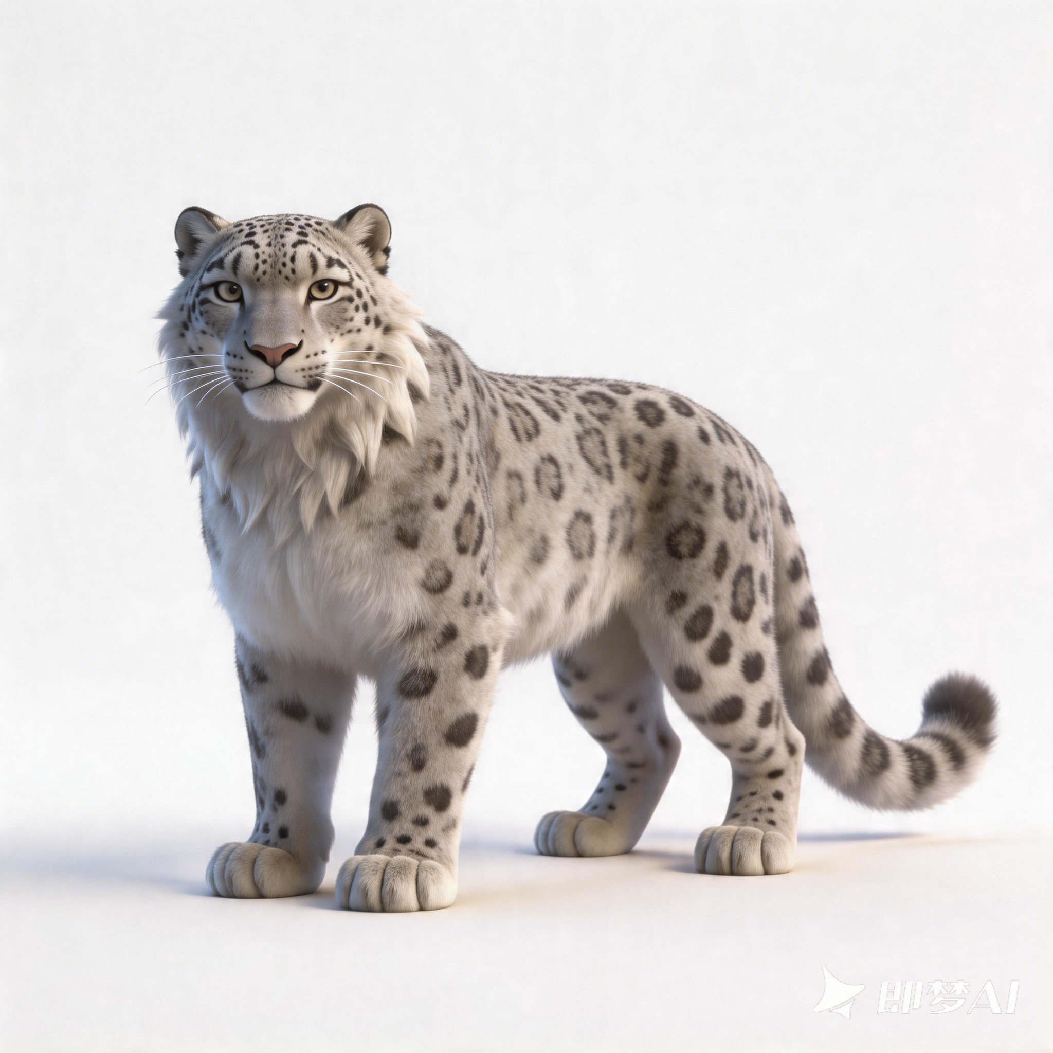 leopard，Snow leopard，