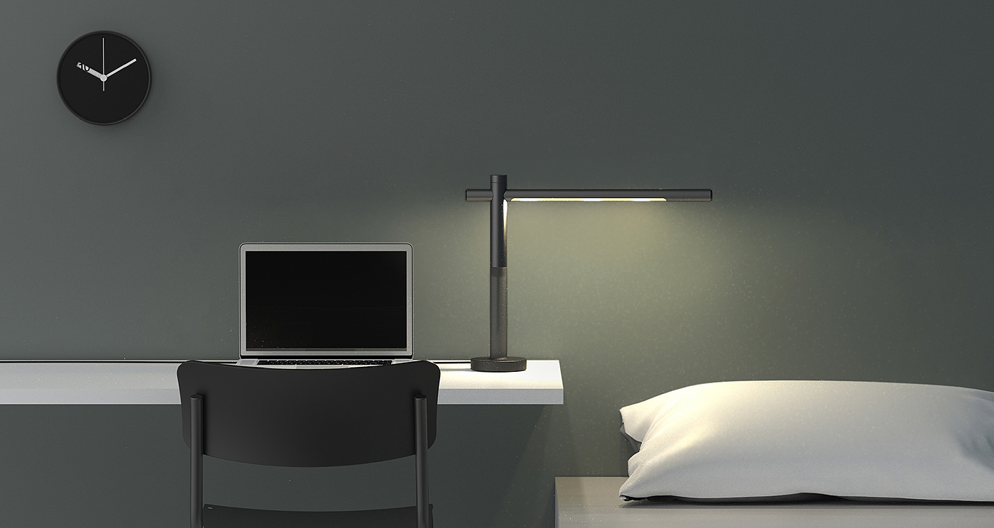 SWIN，sketch，white，black，Desk lamp，