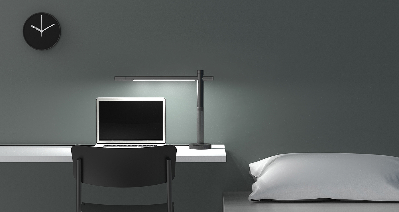 SWIN，sketch，white，black，Desk lamp，