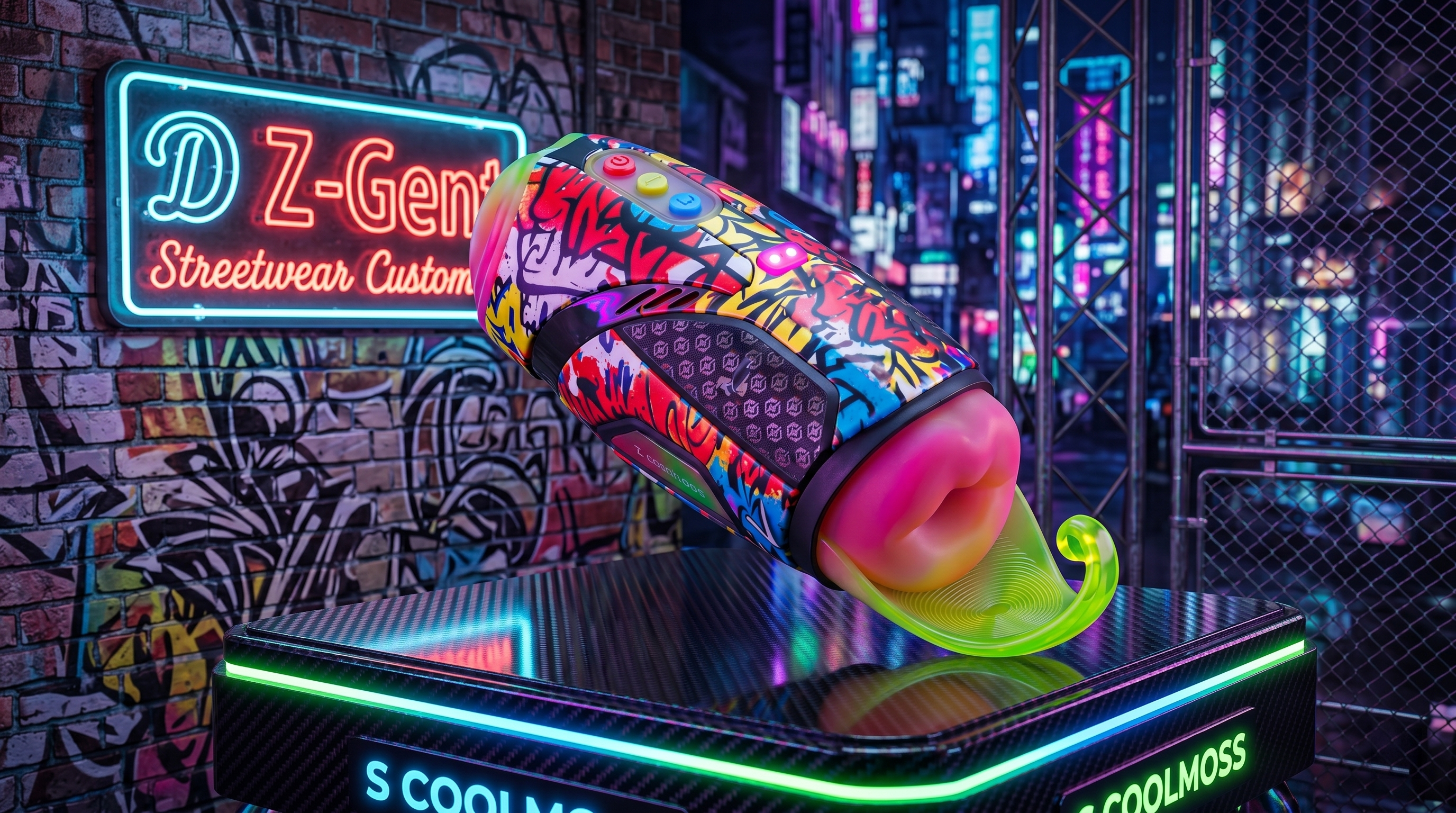 Adult supplies ~ aircraft cup ~ graffiti art ~ product design，