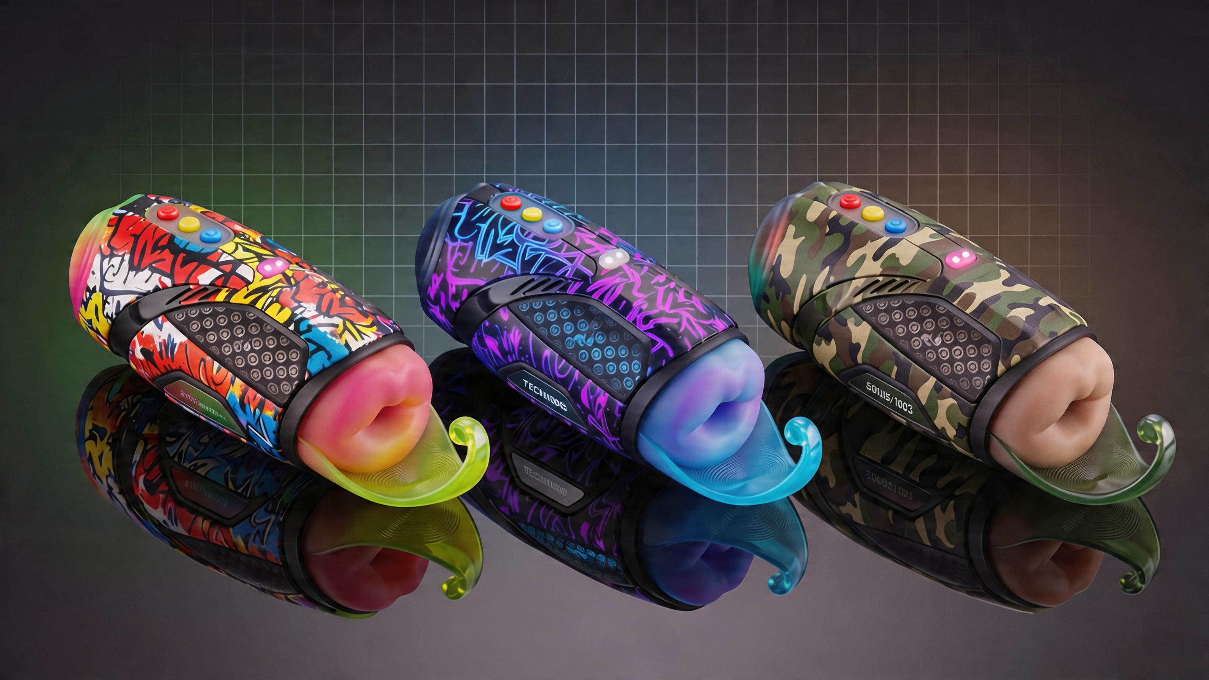 Adult supplies ~ aircraft cup ~ graffiti art ~ product design，