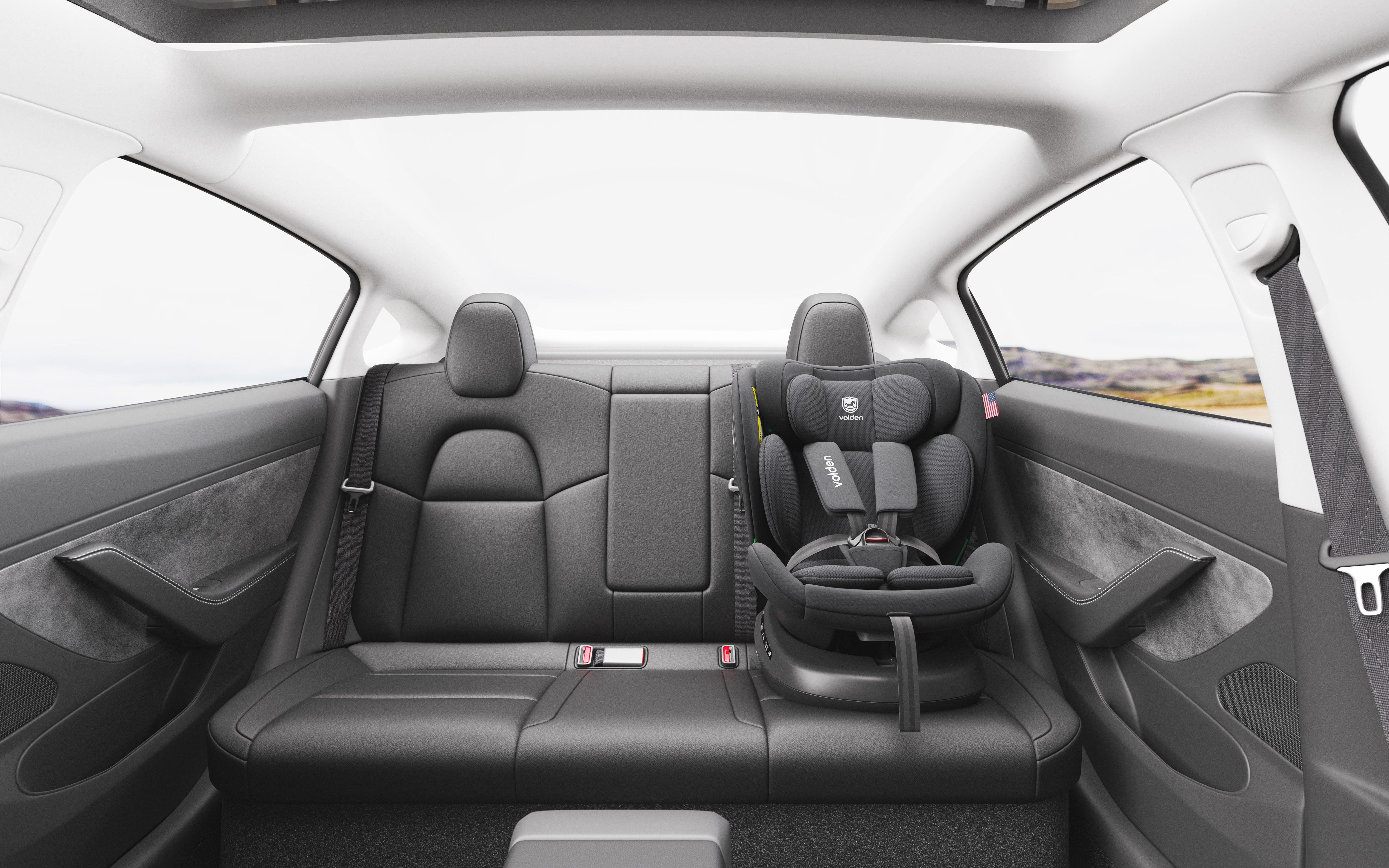 vehicle-use child safety seats，Safety seat modeling rendering，Child mother and baby，Cross-border e-commerce product rendering，3D rendering，E-commerce details，Modeling and rendering，