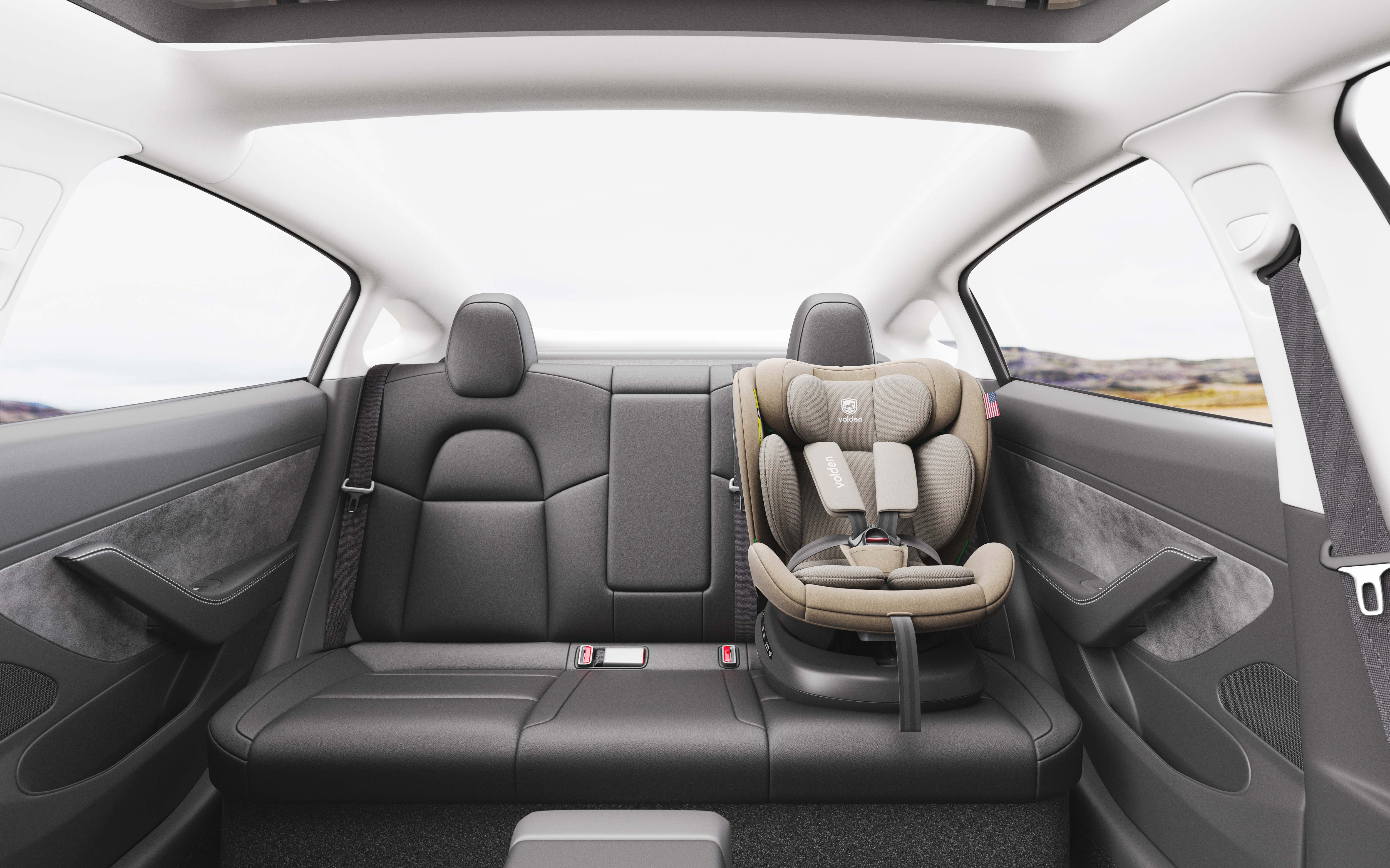 vehicle-use child safety seats，Safety seat modeling rendering，Child mother and baby，Cross-border e-commerce product rendering，3D rendering，E-commerce details，Modeling and rendering，