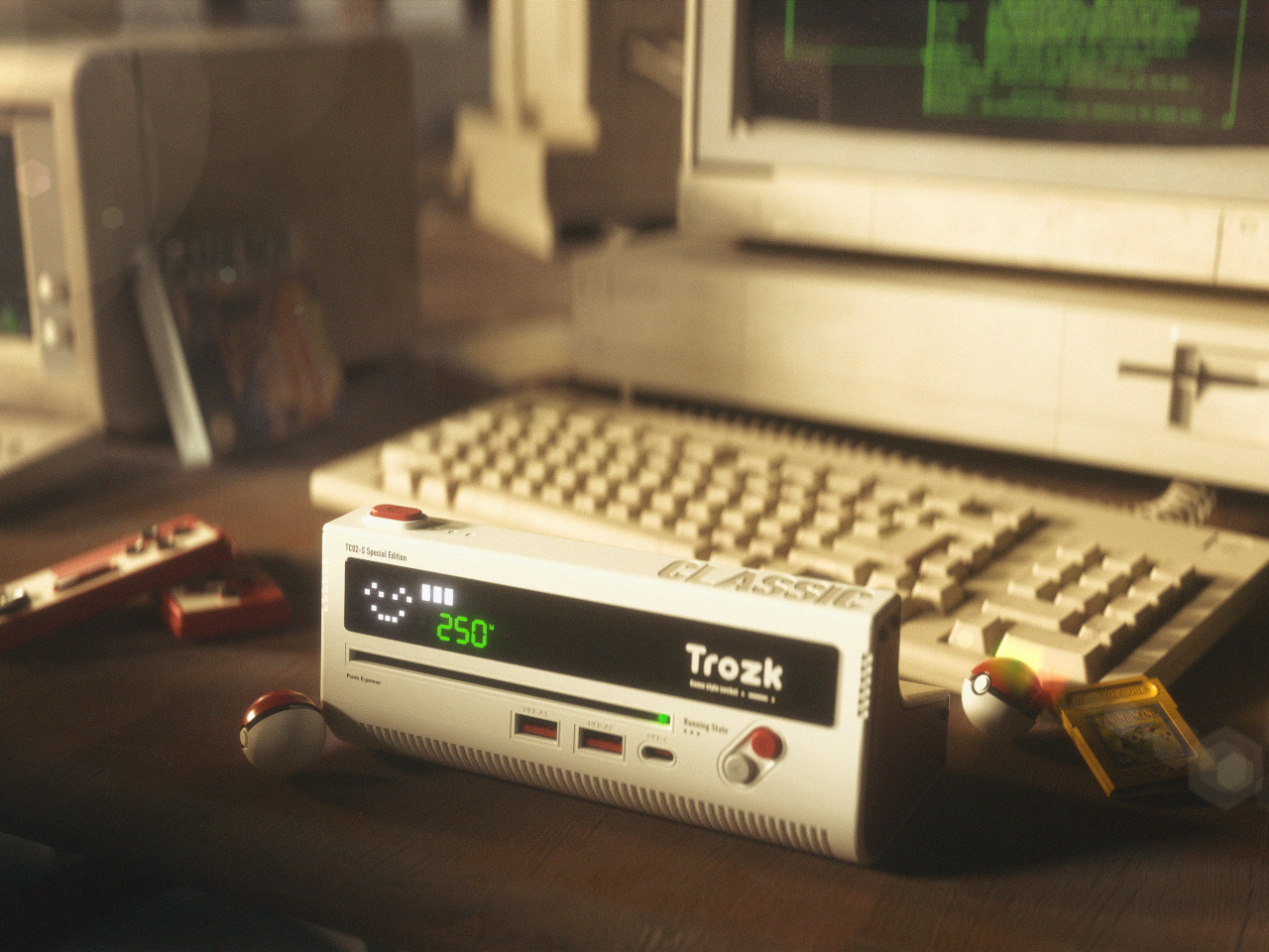 Red and white machine insert row，Game wind socket，Nostalgia E-sports，Desktop fast charge，
