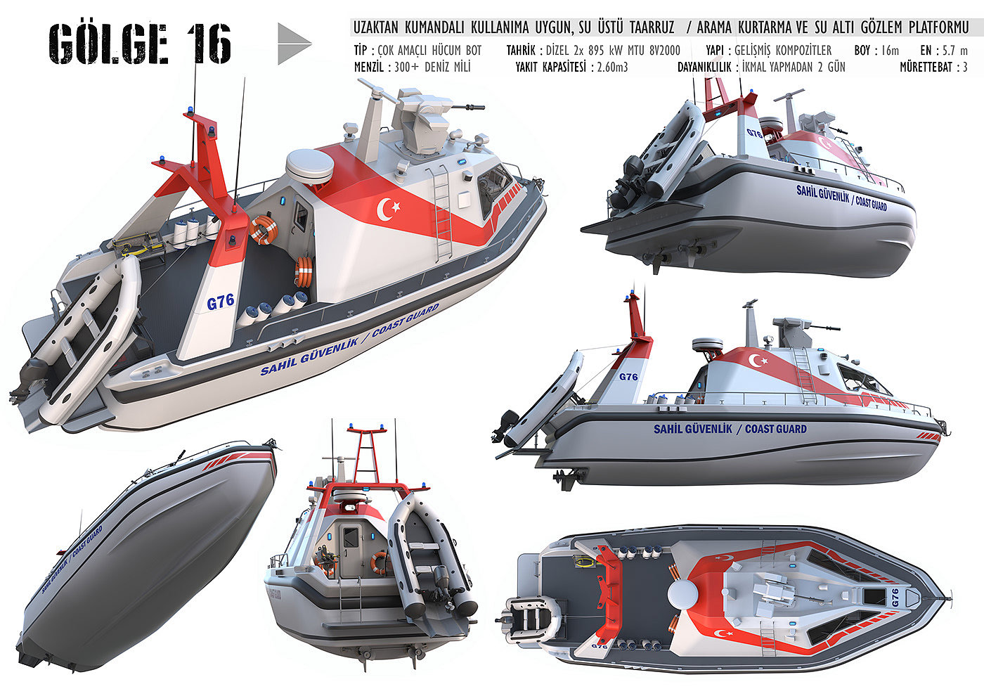 Underwater vehicle，Underwater minesweeping，search for and rescue，Military assault boat，Alp Germans，Reprint，