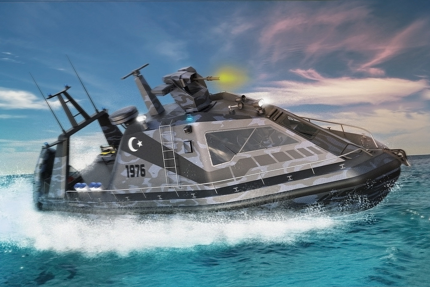 Underwater vehicle，Underwater minesweeping，search for and rescue，Military assault boat，Alp Germans，Reprint，