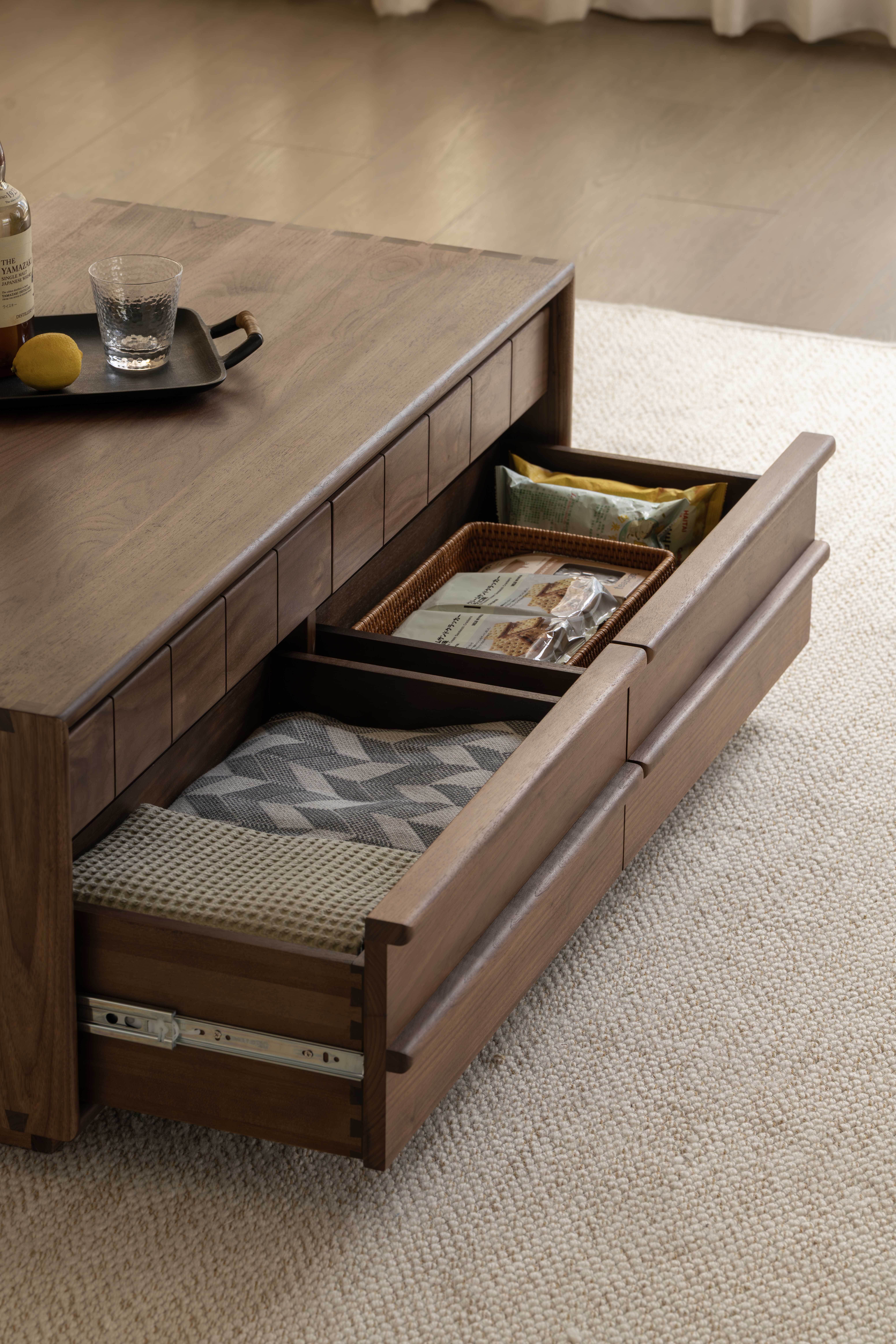 Tea table design，Black walnut furniture，Solid wood furniture，Residential Furniture，furniture design ，Original design，