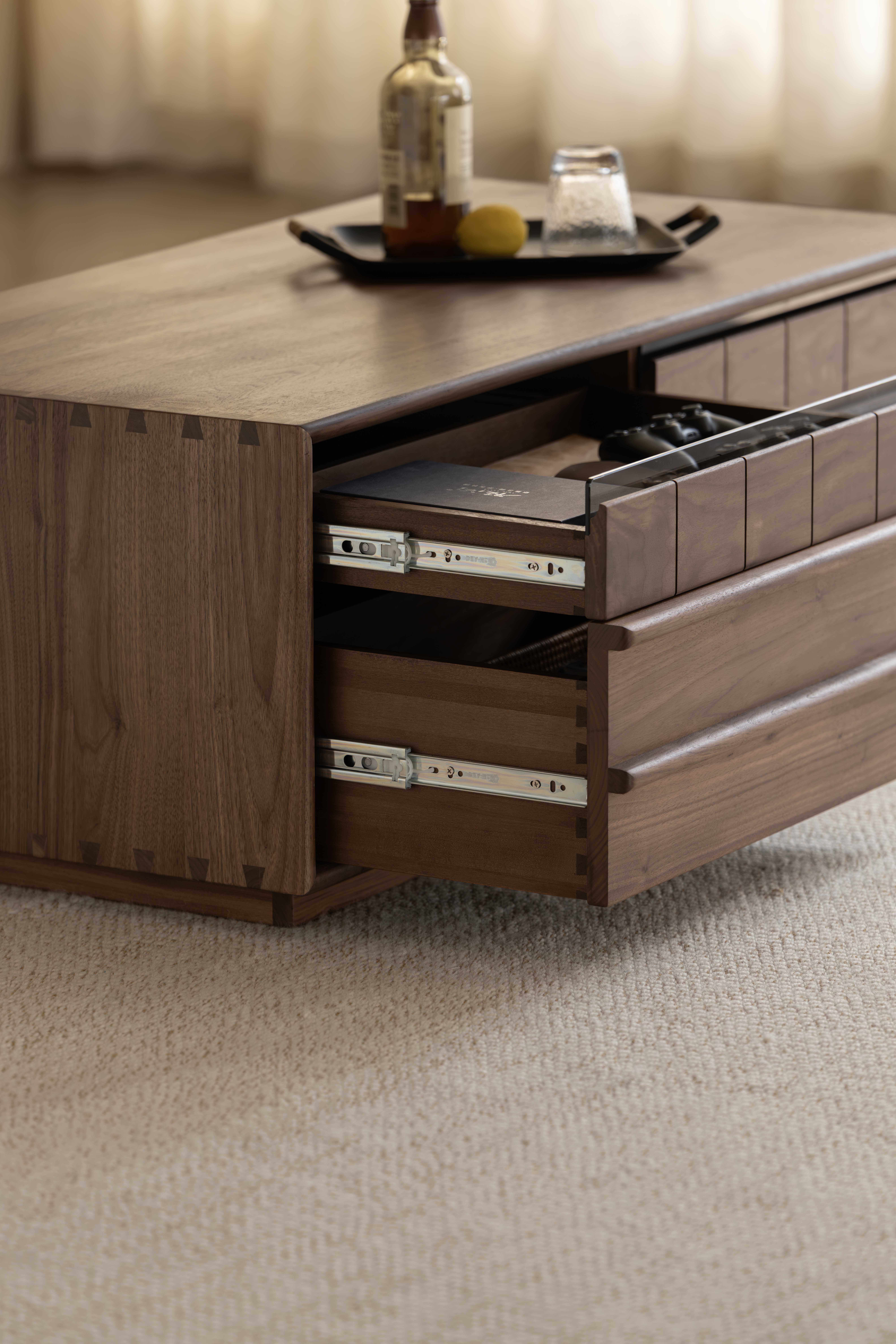 Tea table design，Black walnut furniture，Solid wood furniture，Residential Furniture，furniture design ，Original design，