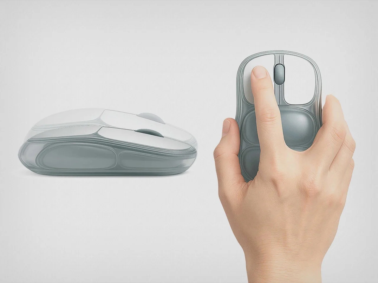 Ergonomic mouse，Wrist mouse，Red dot concept award，Smart AirFit Mouse，