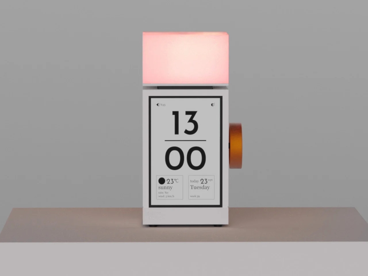The Real Objects，Minimalist alarm clock，Sunrise Wake，Bedside atmosphere lamp，analog clock，