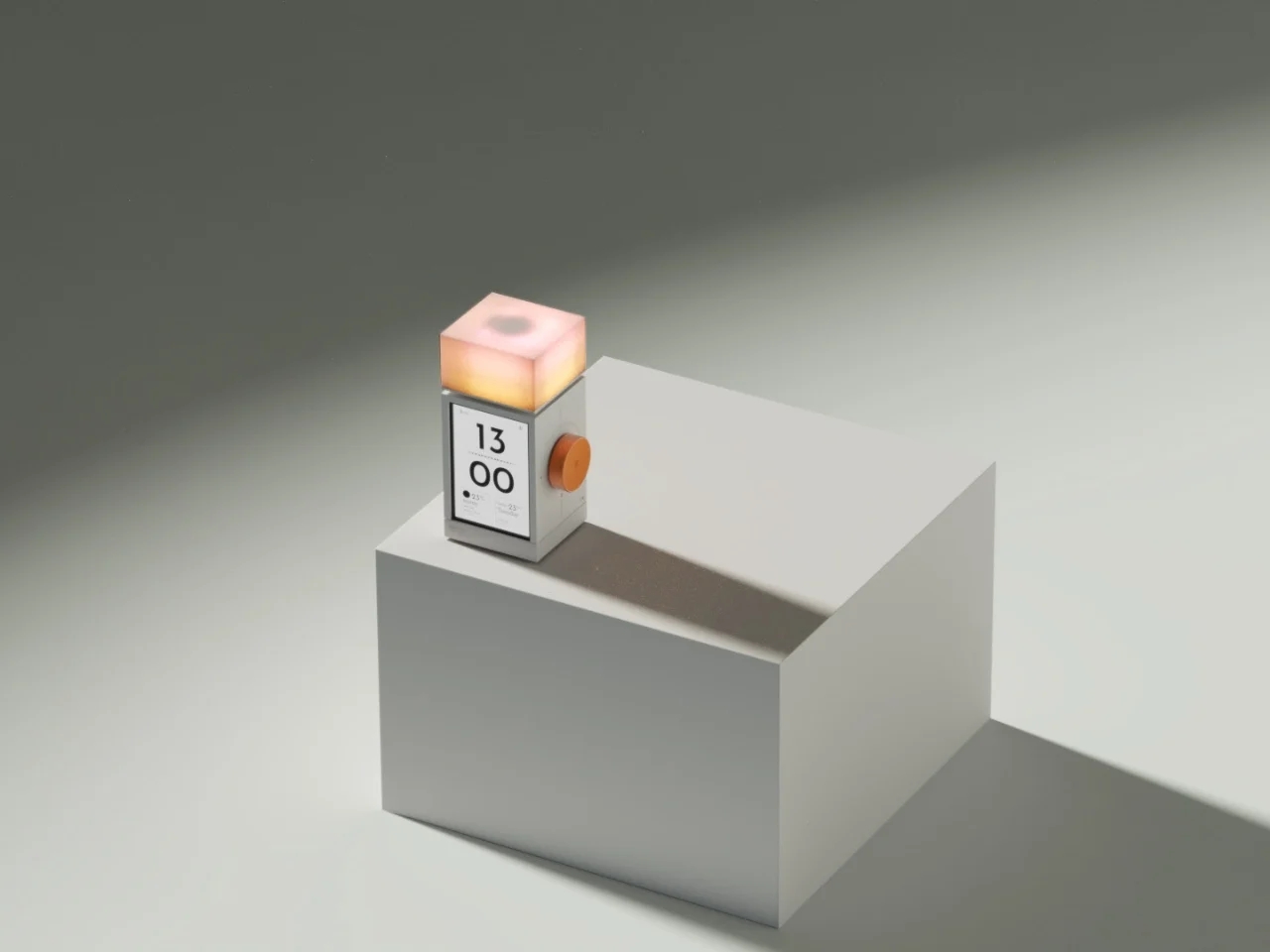 The Real Objects，Minimalist alarm clock，Sunrise Wake，Bedside atmosphere lamp，analog clock，
