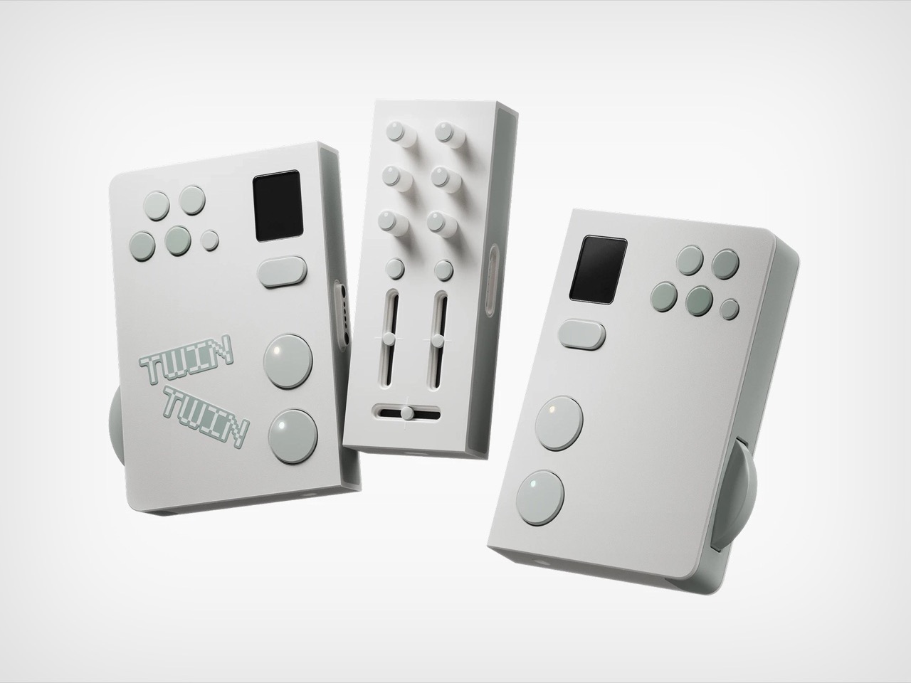 Split DJ Controller，Switch inspiration，Double Dish，Twin DJ Console，Portable Dish Maker，