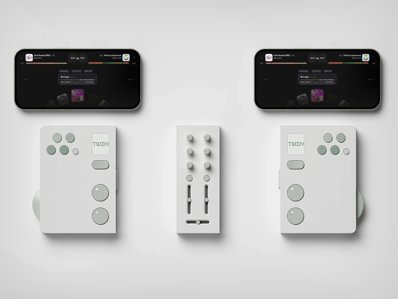 Split DJ Controller，Switch inspiration，Double Dish，Twin DJ Console，Portable Dish Maker，