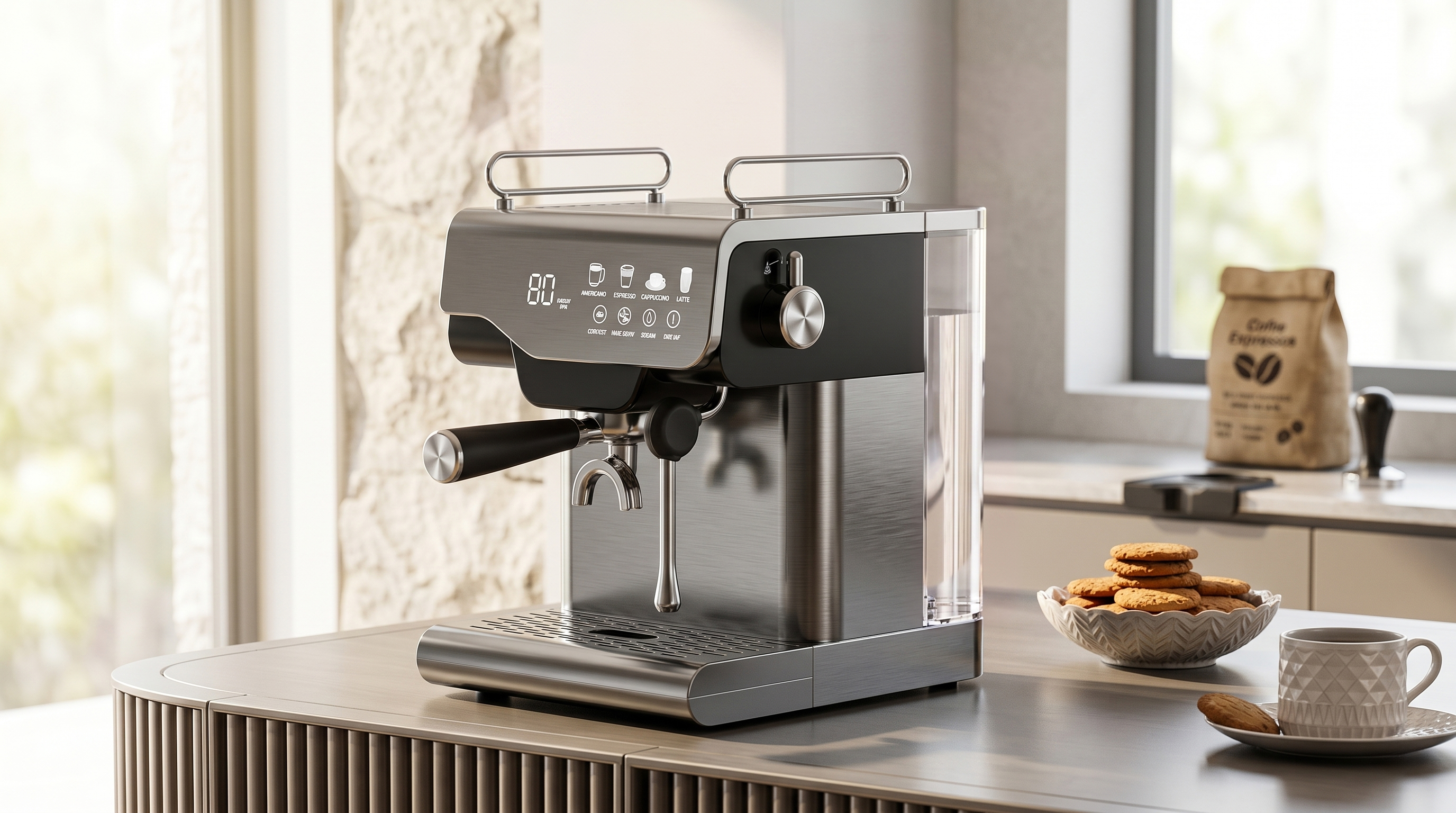 Coffee machine，Italian coffee machine，small home appliances，Appearance design，product design，industrial design，