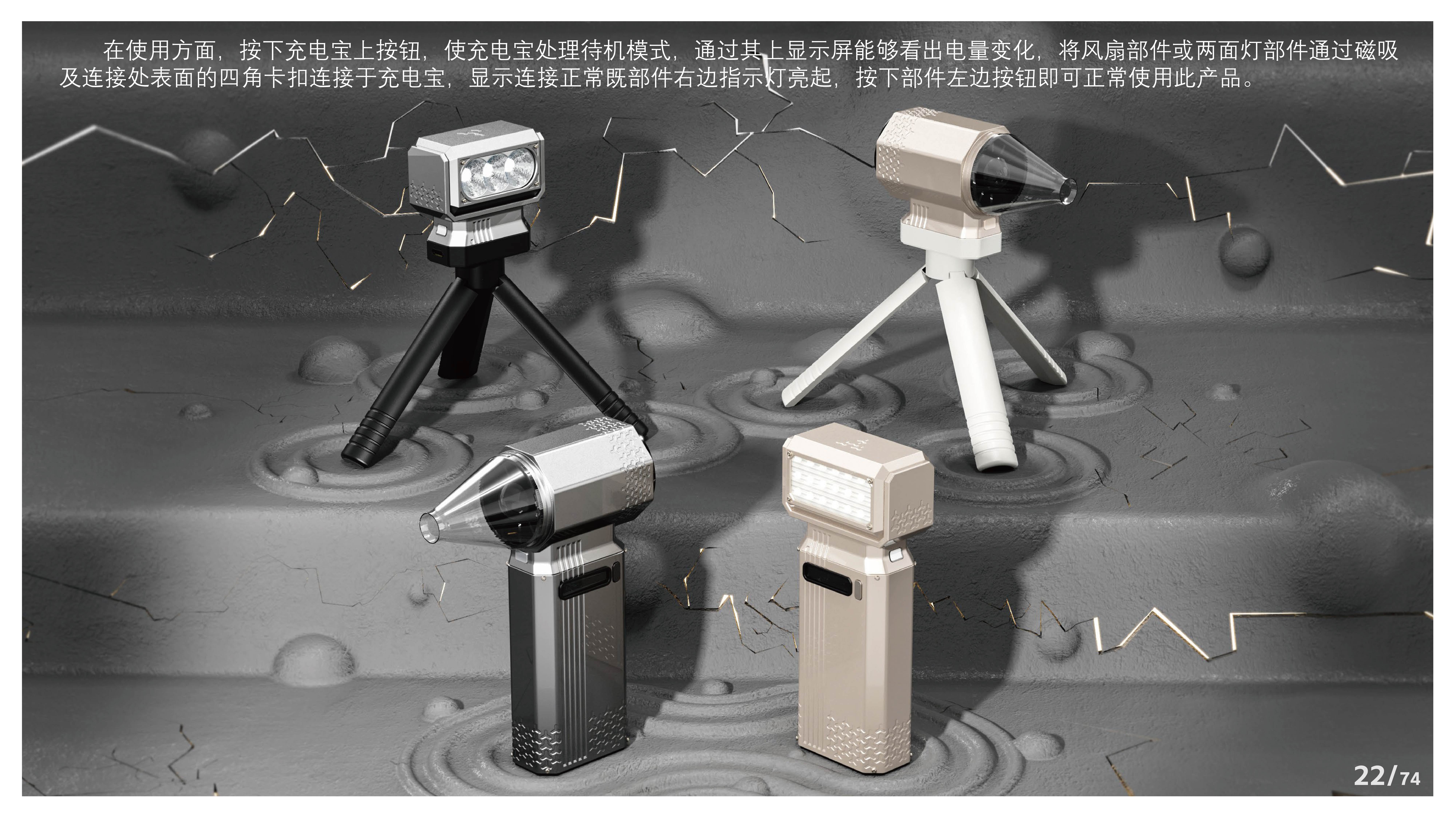 Outdoor flashlight，camping，Gehu，