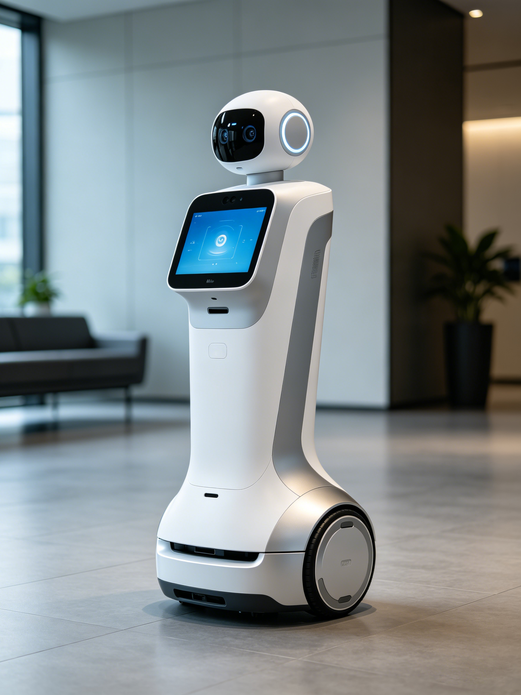 Service robot，Robot appearance design，robot，Arm-less robot，Commercial service robot，Robot Industrial Design，