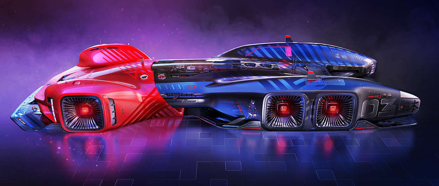 Cool，conceptual design，racing，honda，automobile，