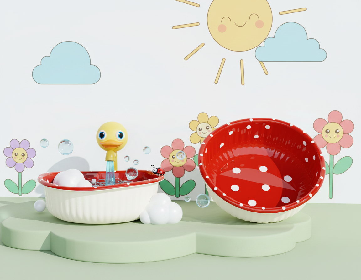 Original design，Furniture home，Commodity Design，Mushroom shape，bionics，Cartoon appearance，Washbasin，