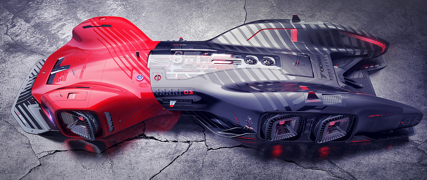 Cool，conceptual design，racing，honda，automobile，