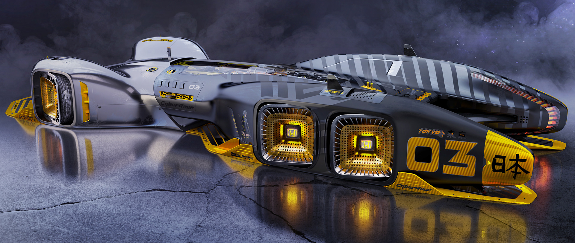 Cool，conceptual design，racing，honda，automobile，