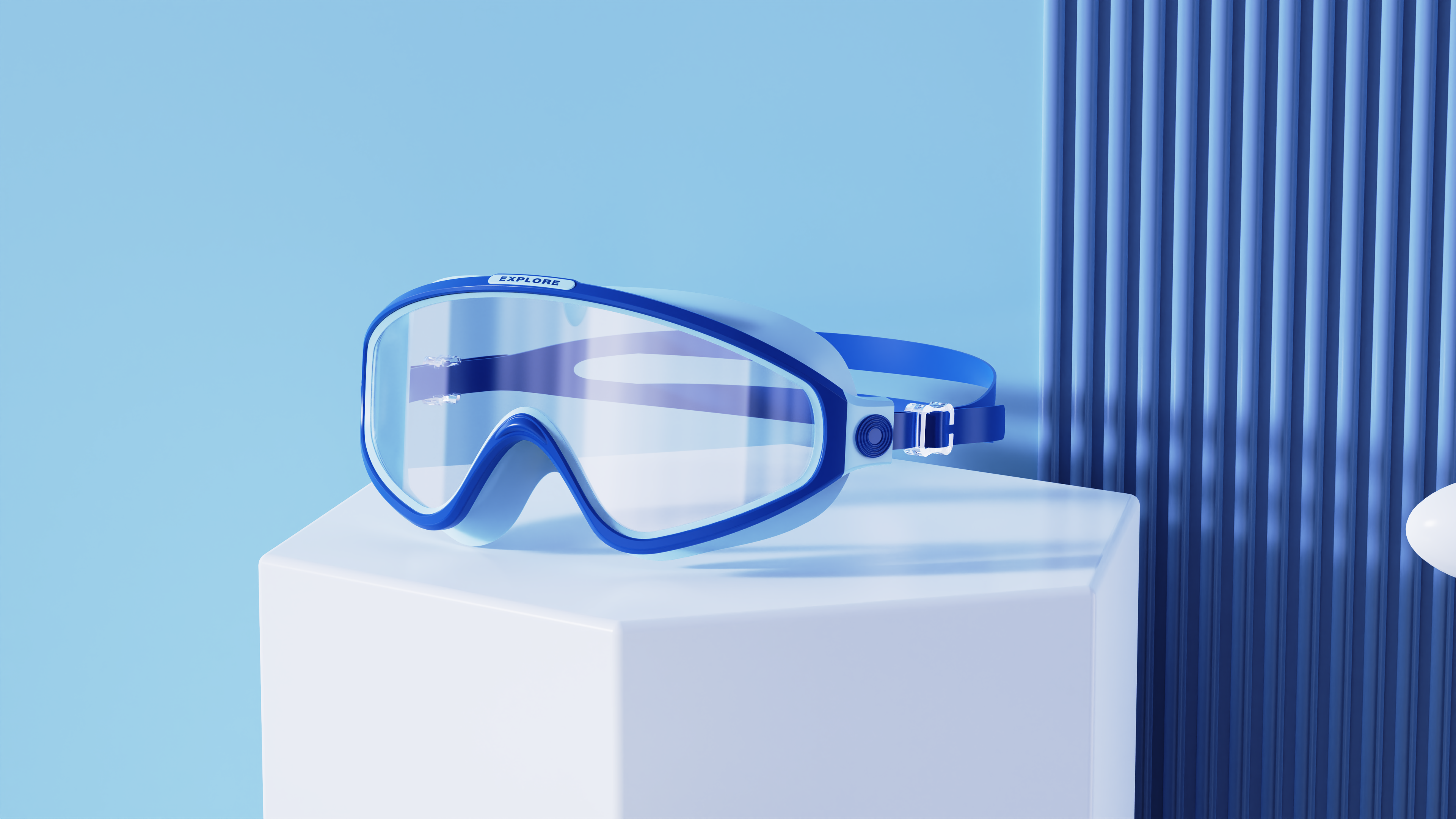 Children's swimming goggles，