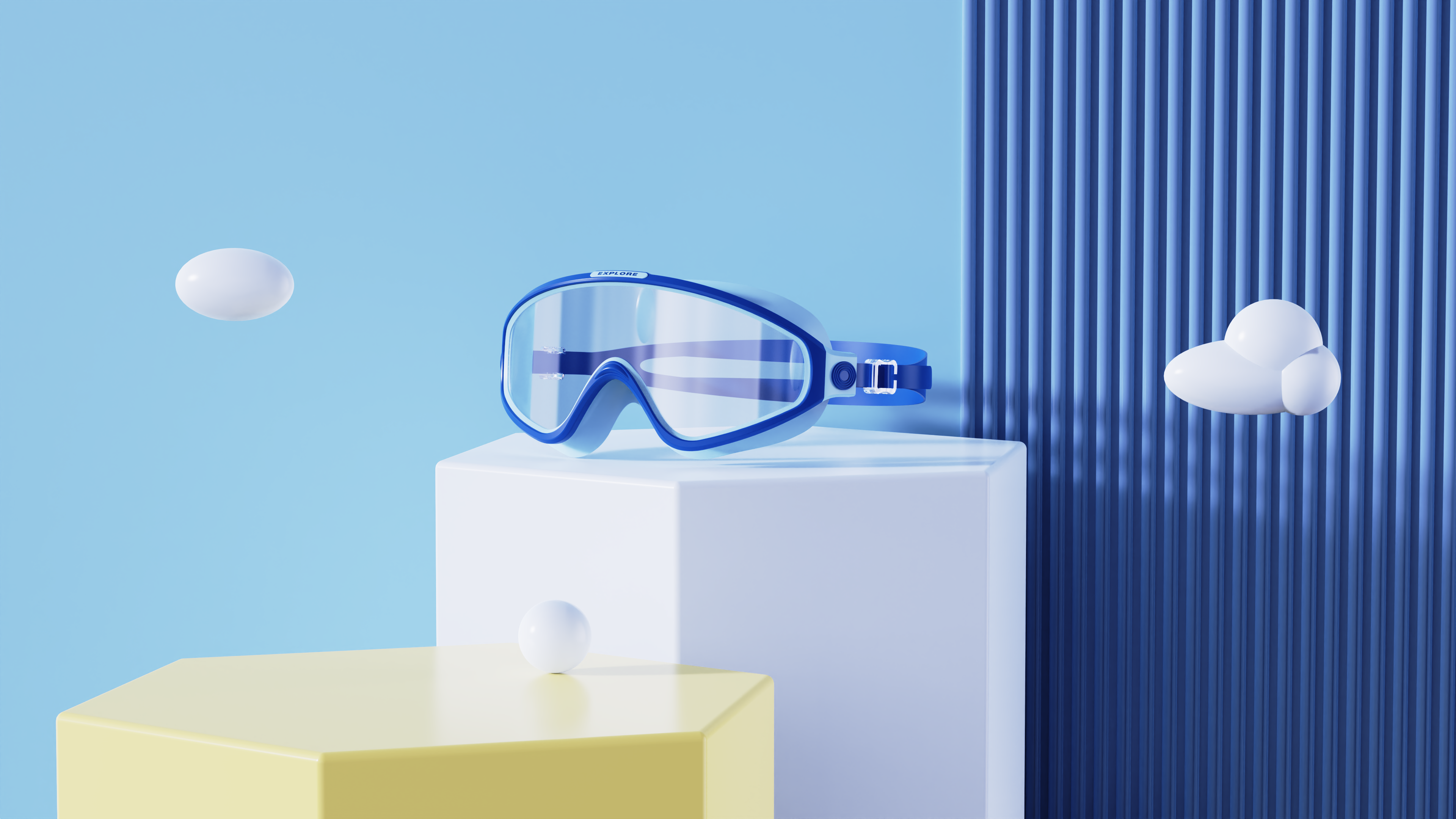 Children's swimming goggles，