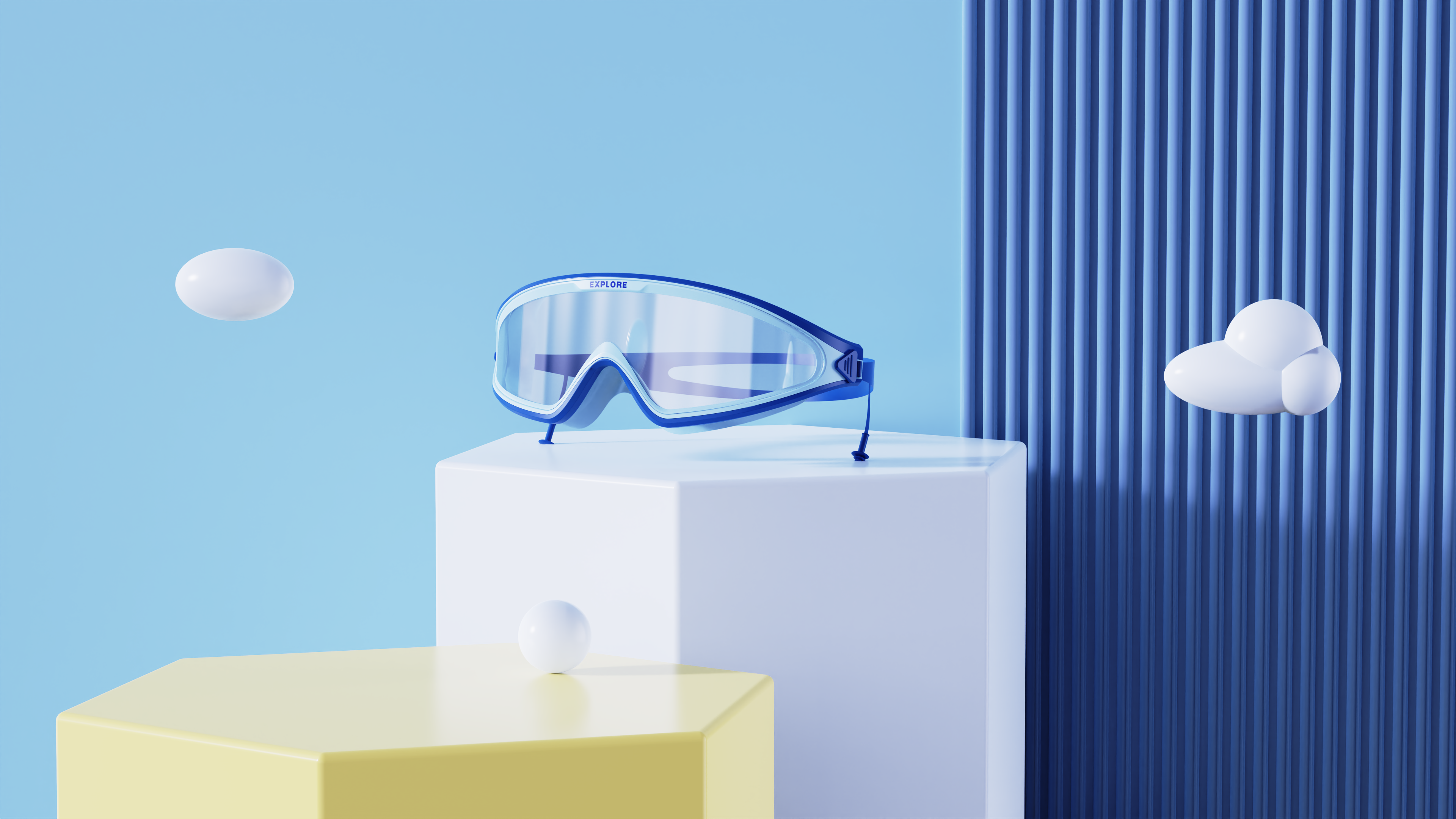 Children's swimming goggles，