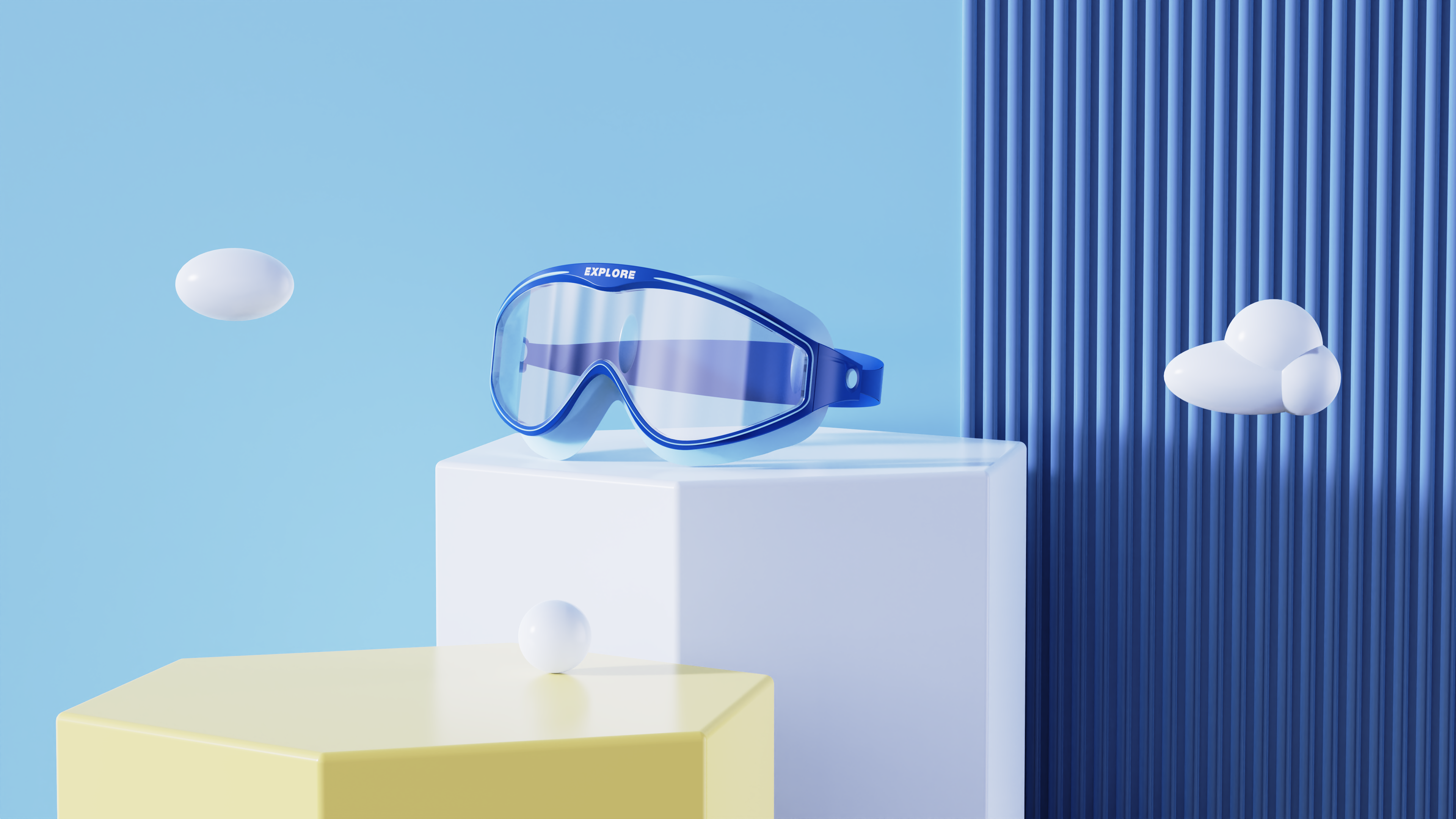 Children's swimming goggles，