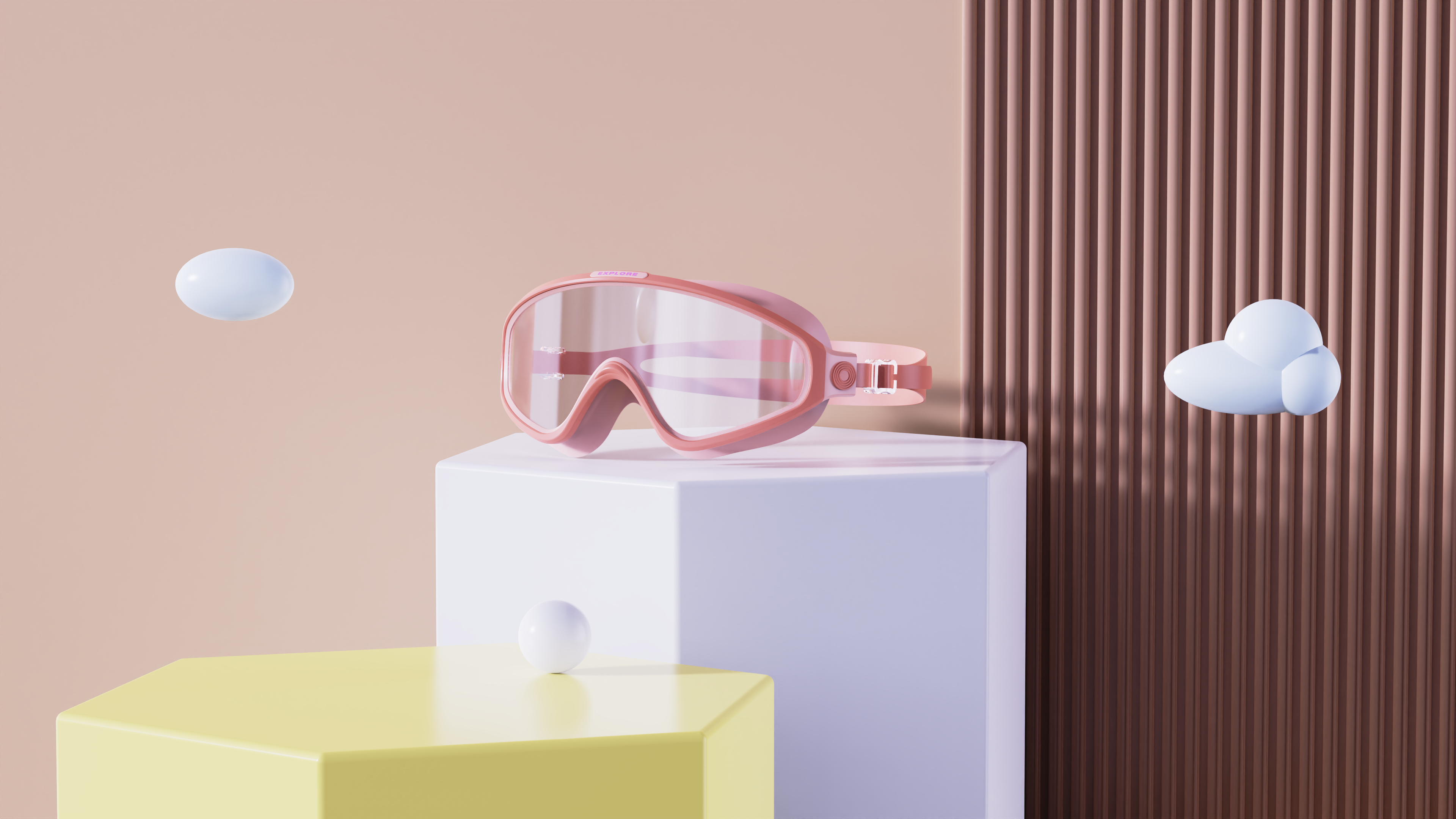 Children's swimming goggles，