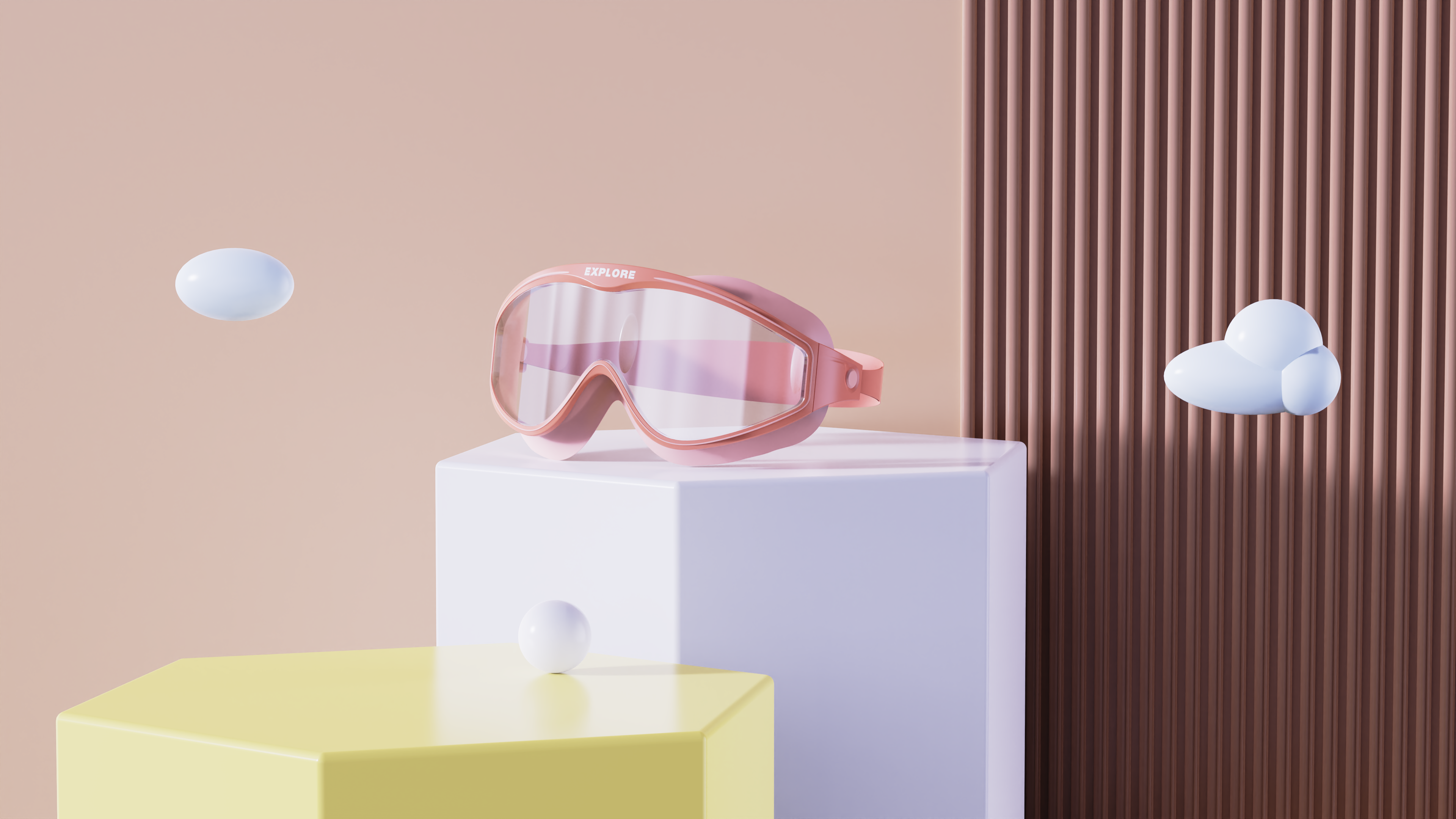 Children's swimming goggles，