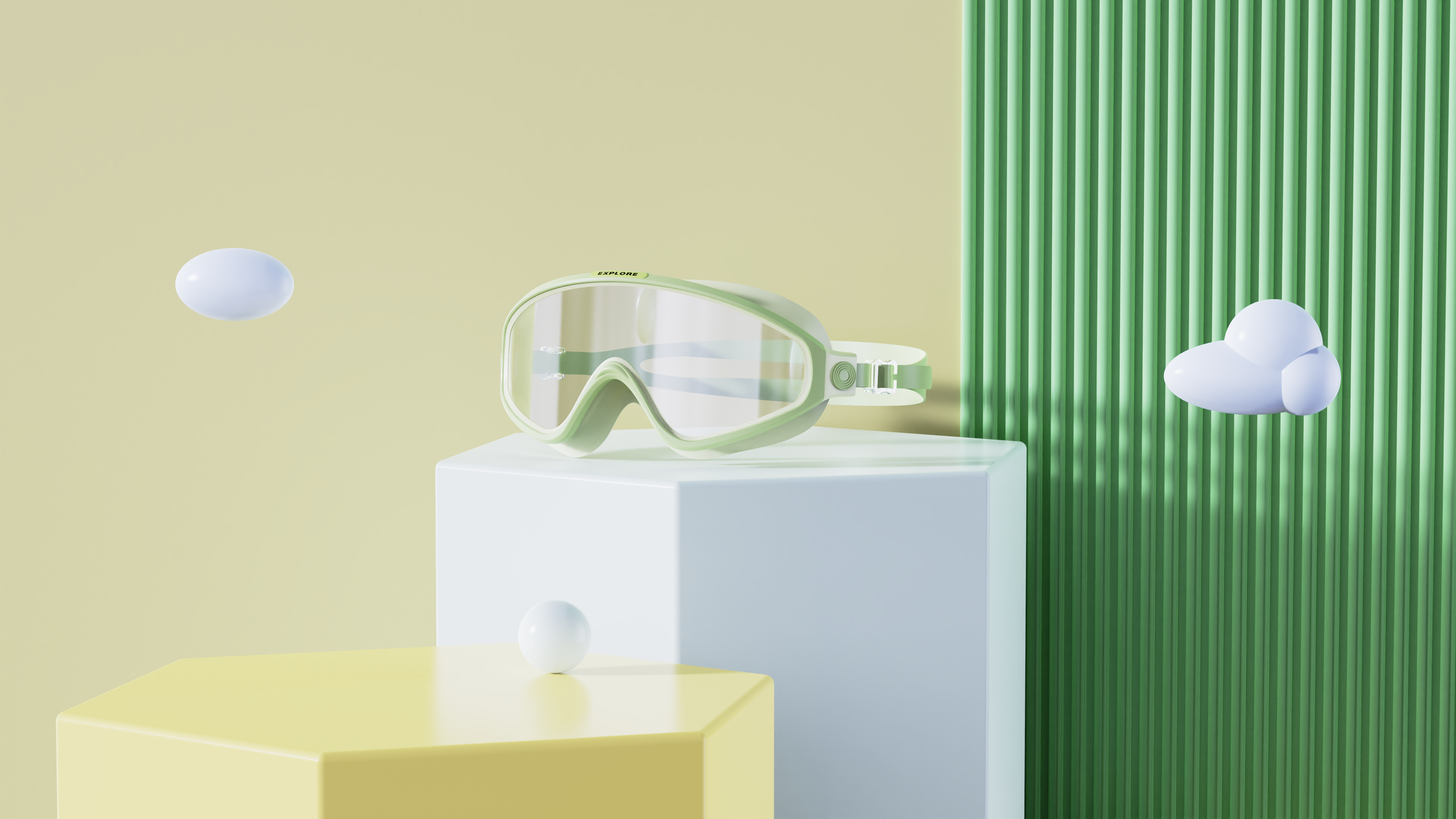 Children's swimming goggles，