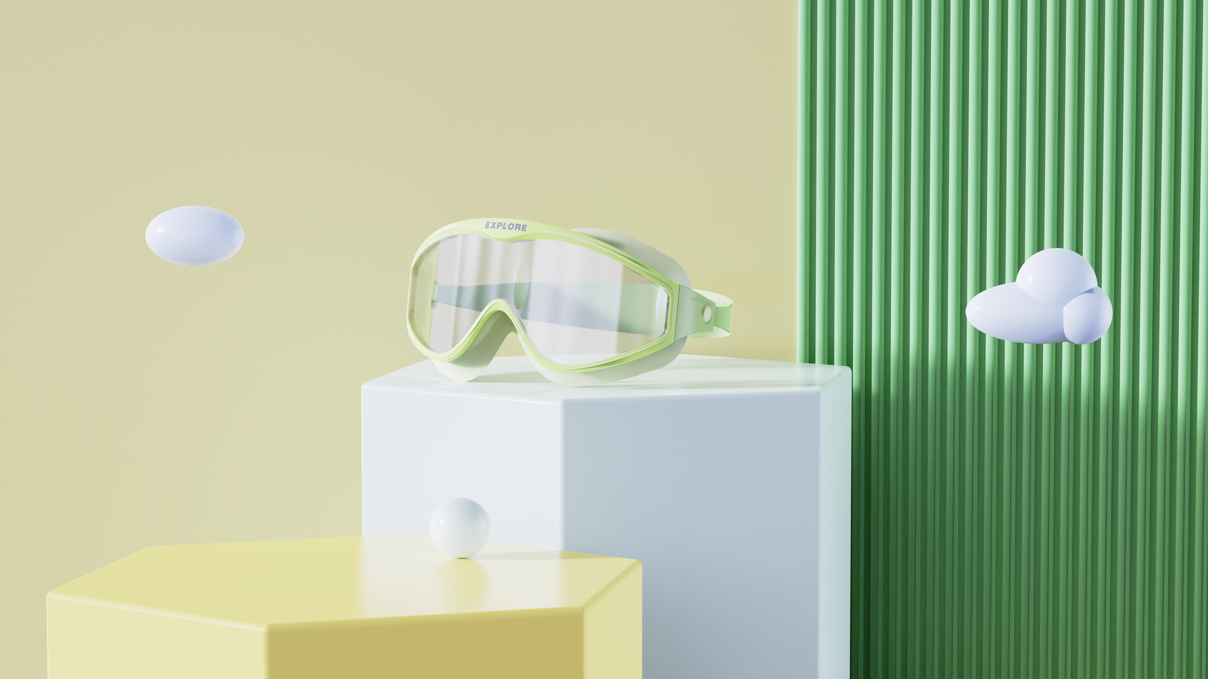 Children's swimming goggles，