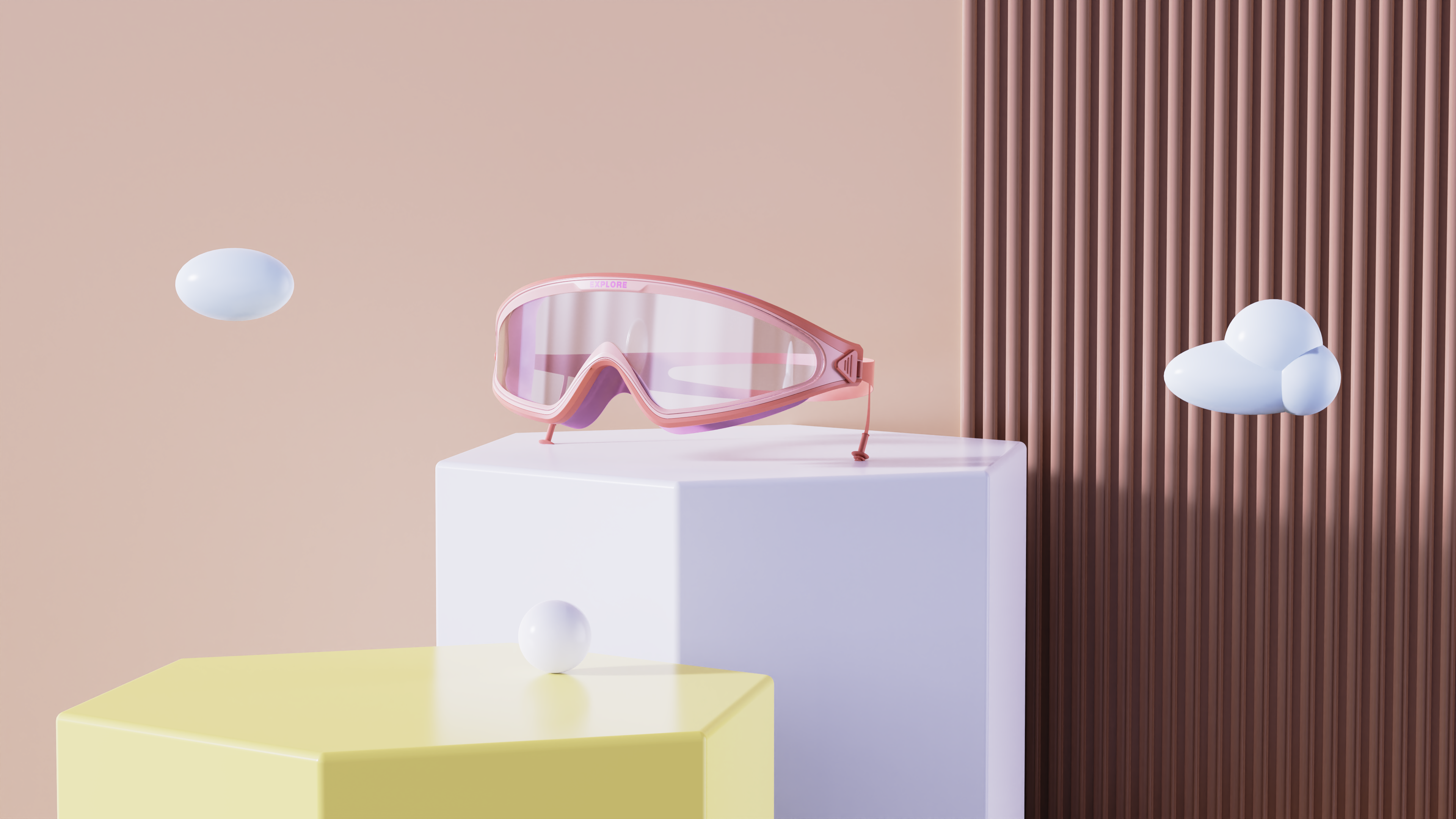 Children's swimming goggles，