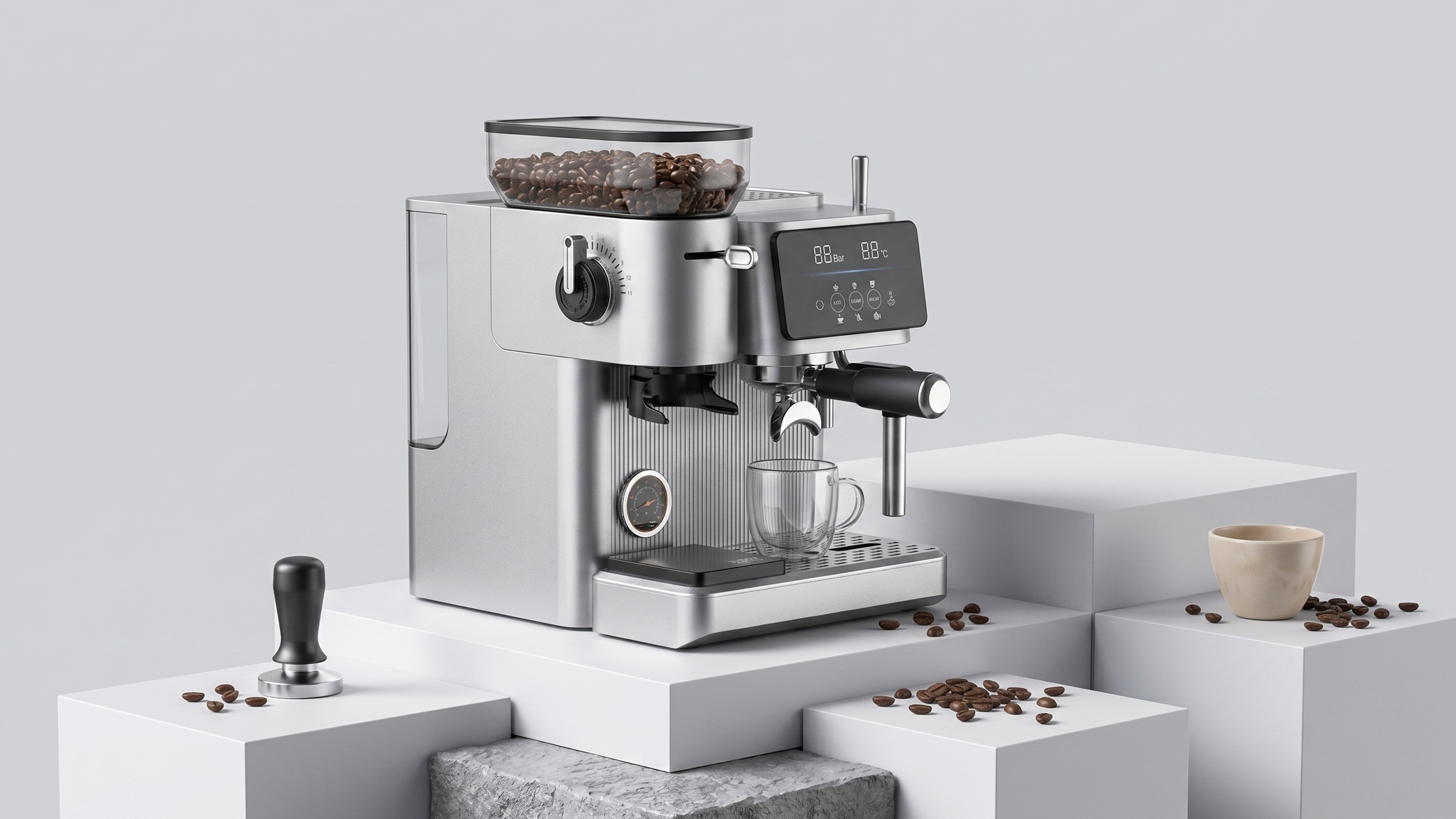 Coffee machine，Italian coffee machine，Appearance design，product design，get design，Home appliance design，